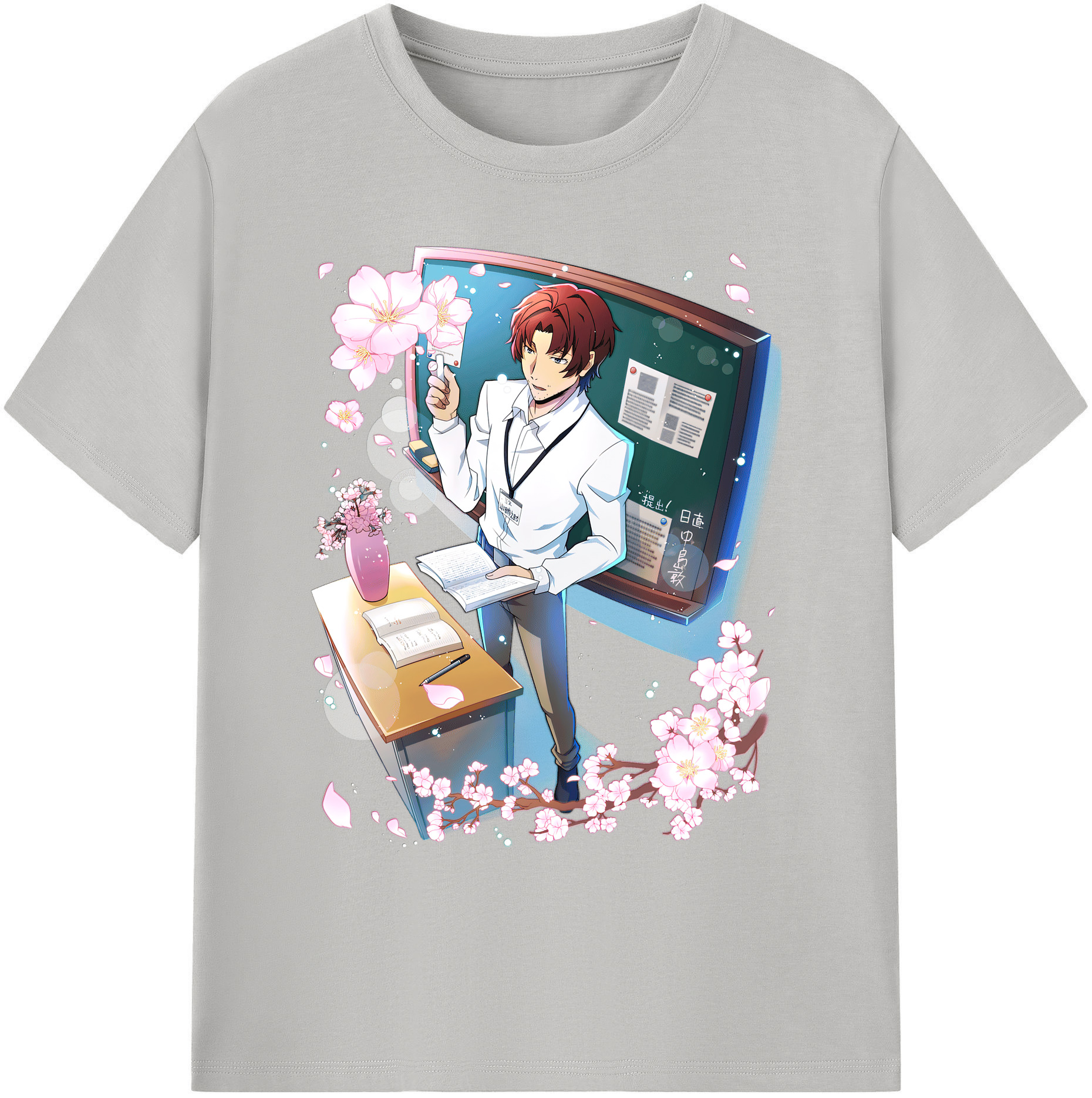 （画像用） 文豪ストレイドッグス Bungo Stray Dogs 綿100％ メンズ半袖Tシャツ｜肌触りやわらか＆通気性