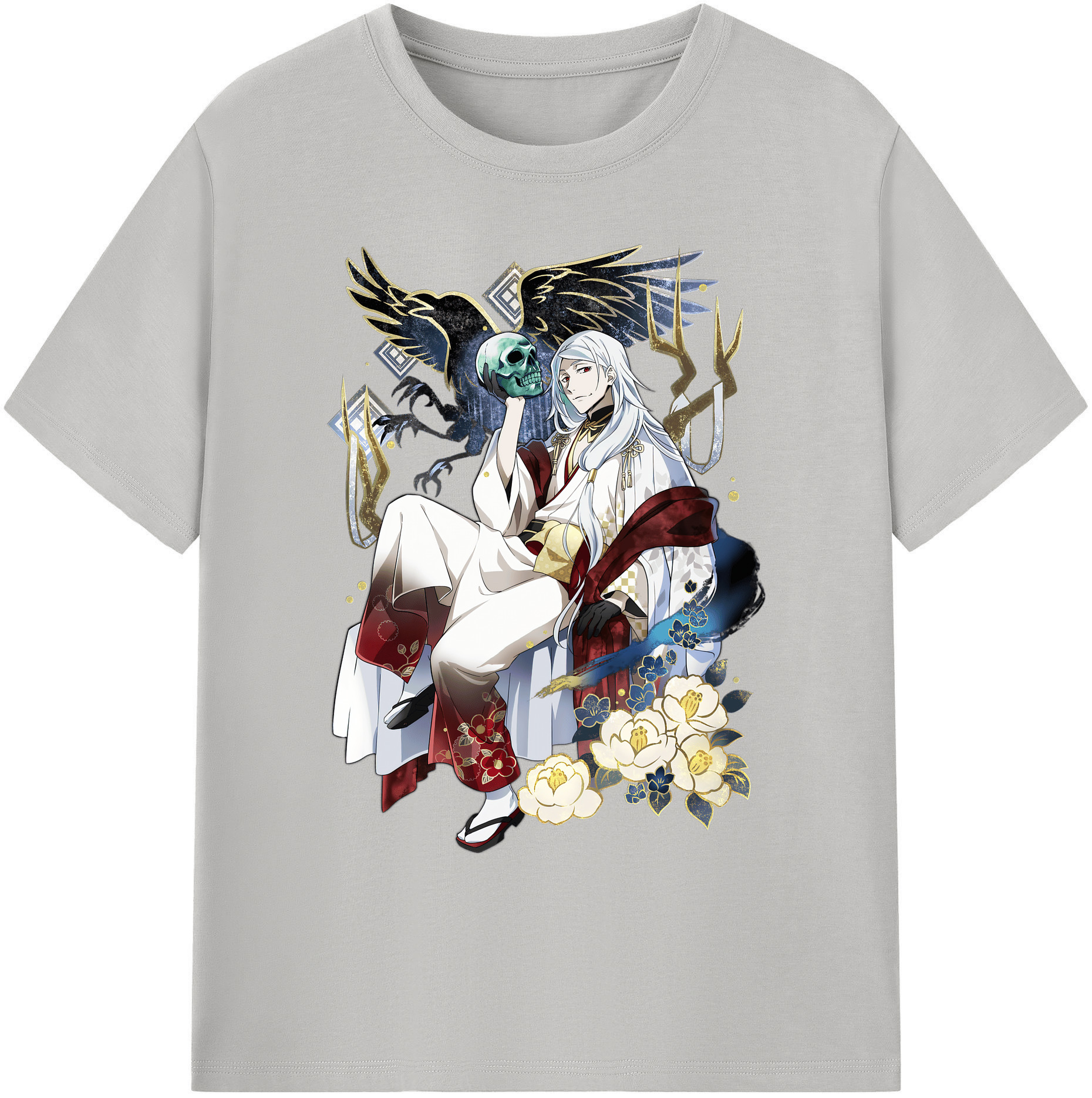 （画像用） 文豪ストレイドッグス Bungo Stray Dogs 綿100％ メンズ半袖Tシャツ｜肌触りやわらか＆通気性