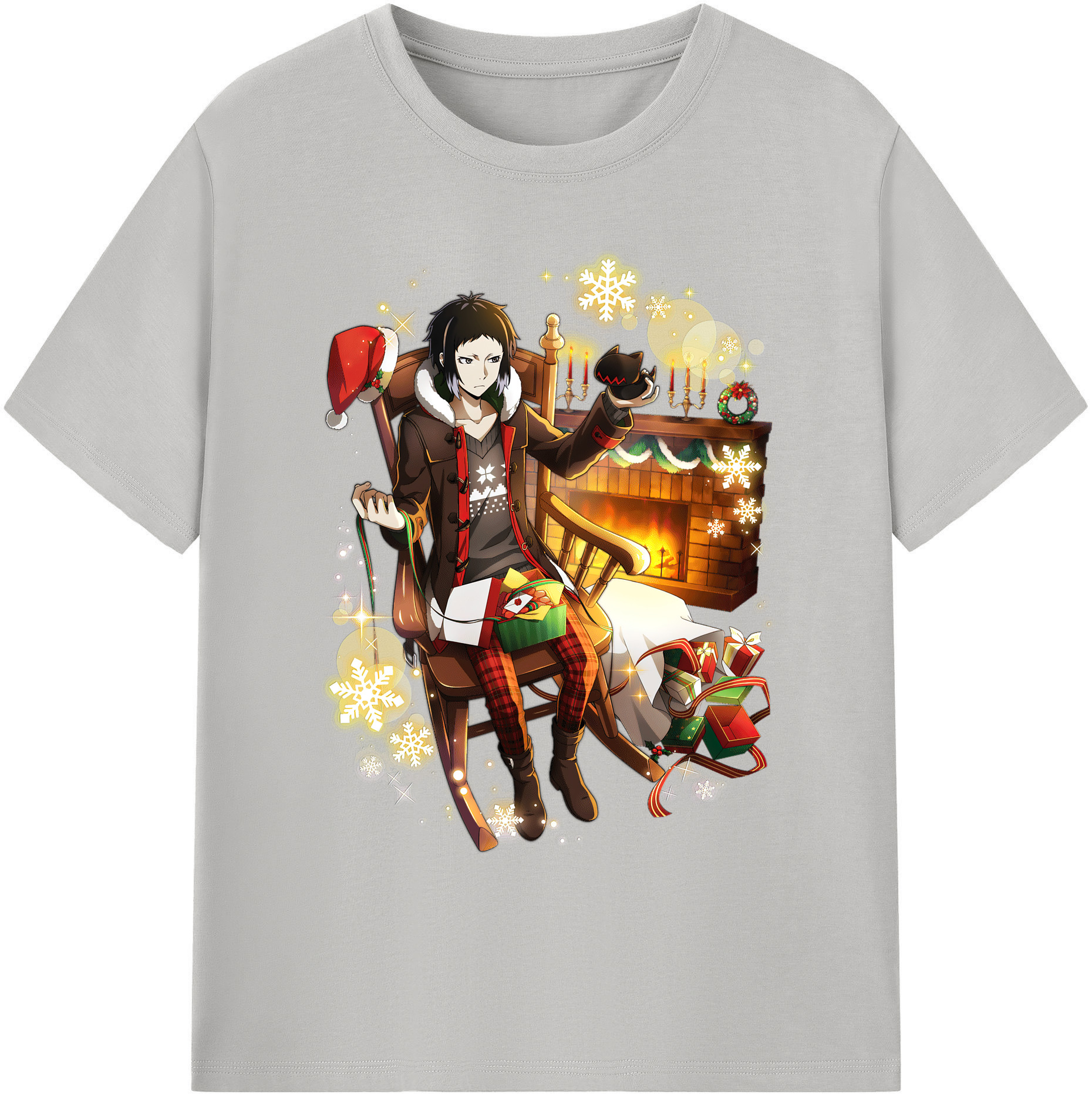 （画像用） 文豪ストレイドッグス Bungo Stray Dogs 綿100％ メンズ半袖Tシャツ｜肌触りやわらか＆通気性