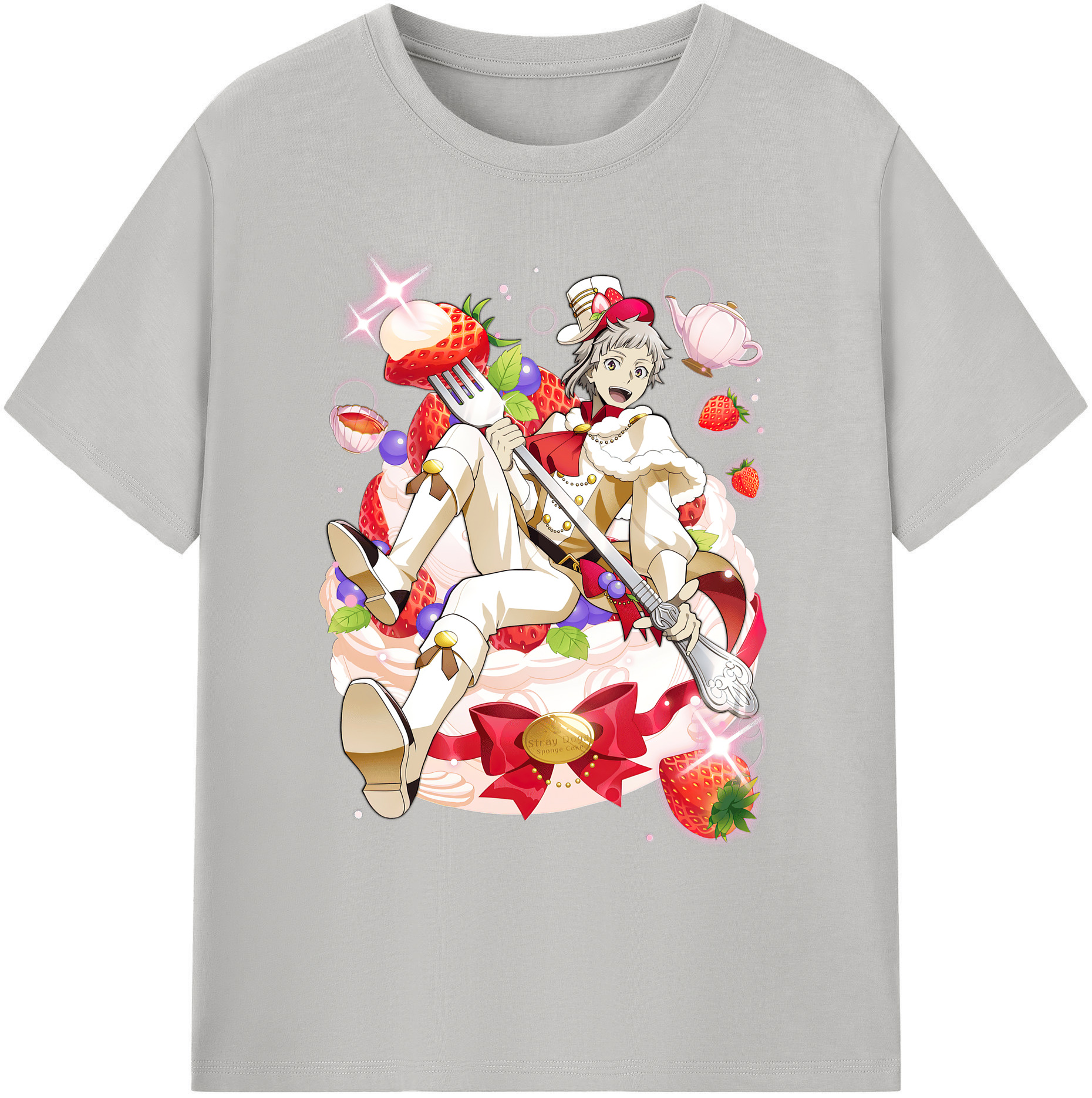 （画像用） 文豪ストレイドッグス Bungo Stray Dogs 綿100％ メンズ半袖Tシャツ｜肌触りやわらか＆通気性