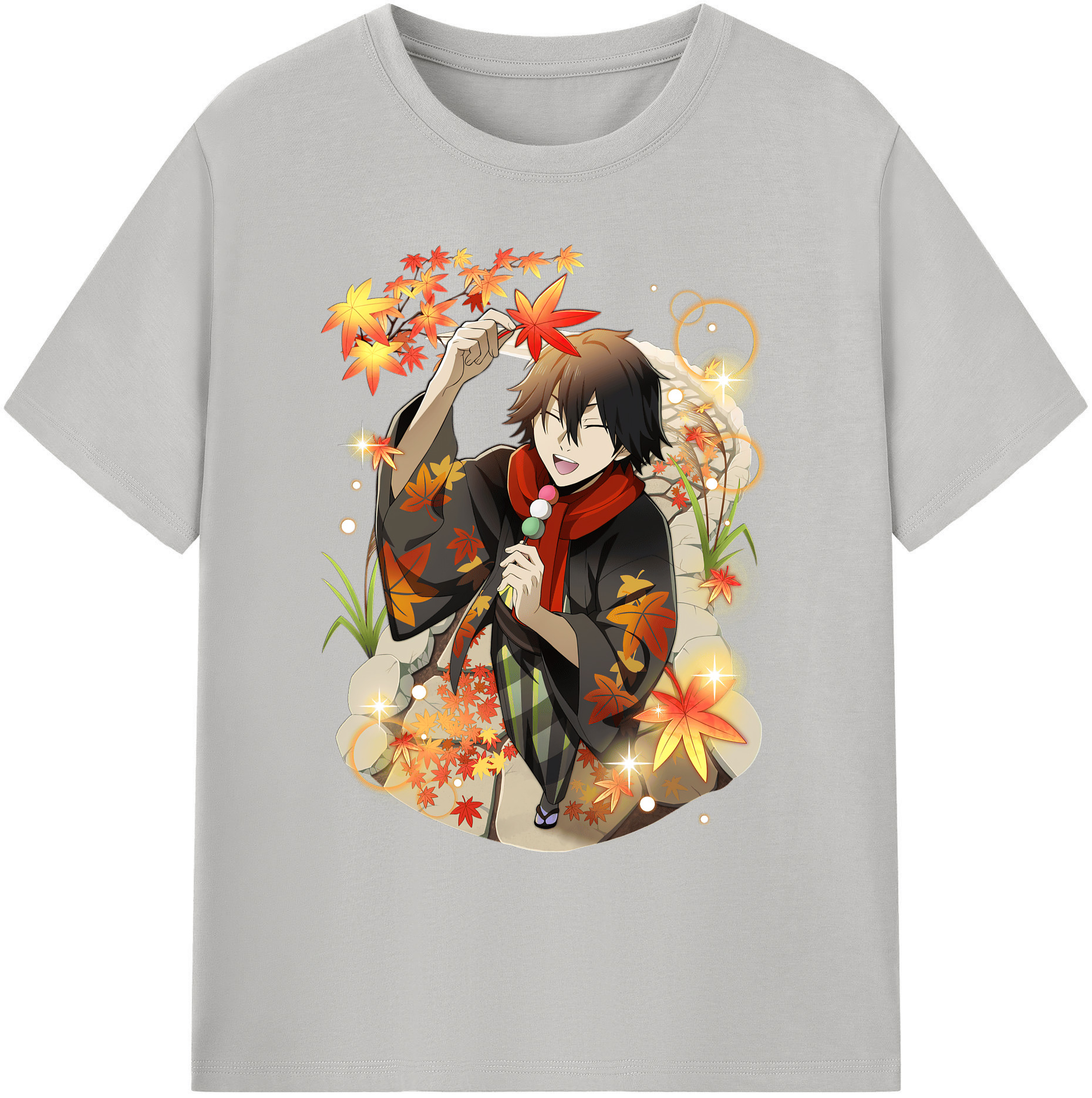 （画像用） 文豪ストレイドッグス Bungo Stray Dogs 綿100％ メンズ半袖Tシャツ｜肌触りやわらか＆通気性