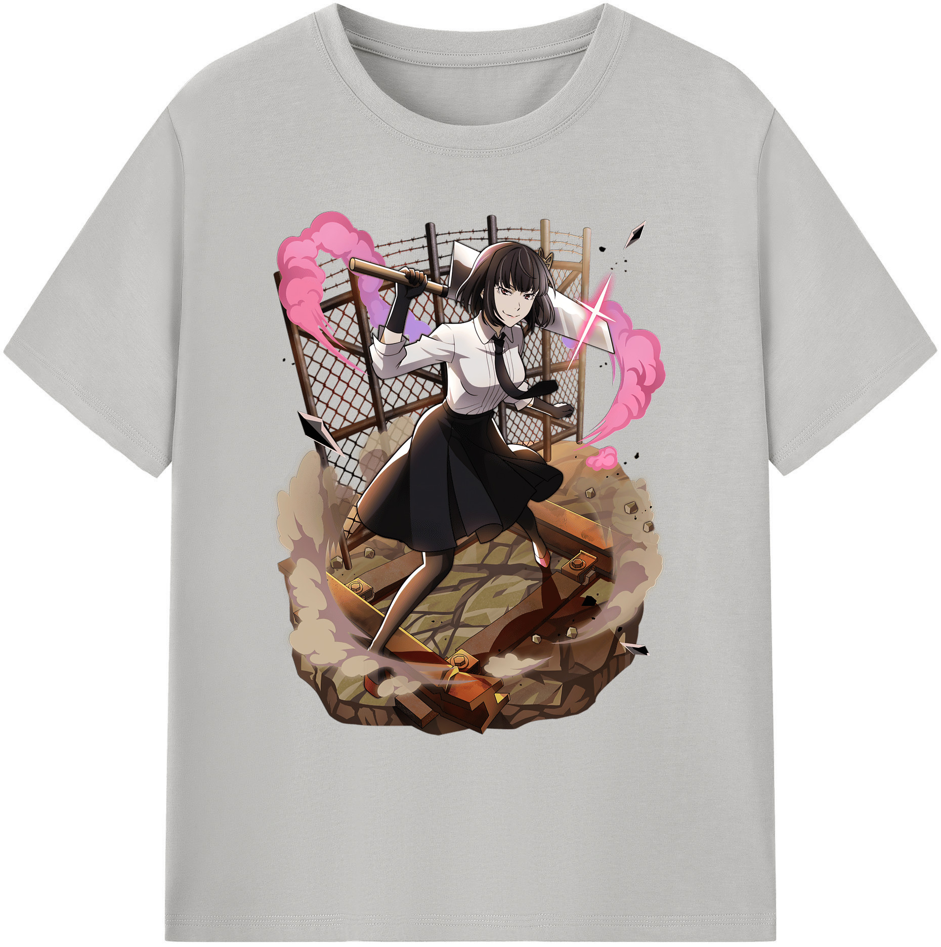 （画像用） 文豪ストレイドッグス Bungo Stray Dogs 綿100％ メンズ半袖Tシャツ｜肌触りやわらか＆通気性