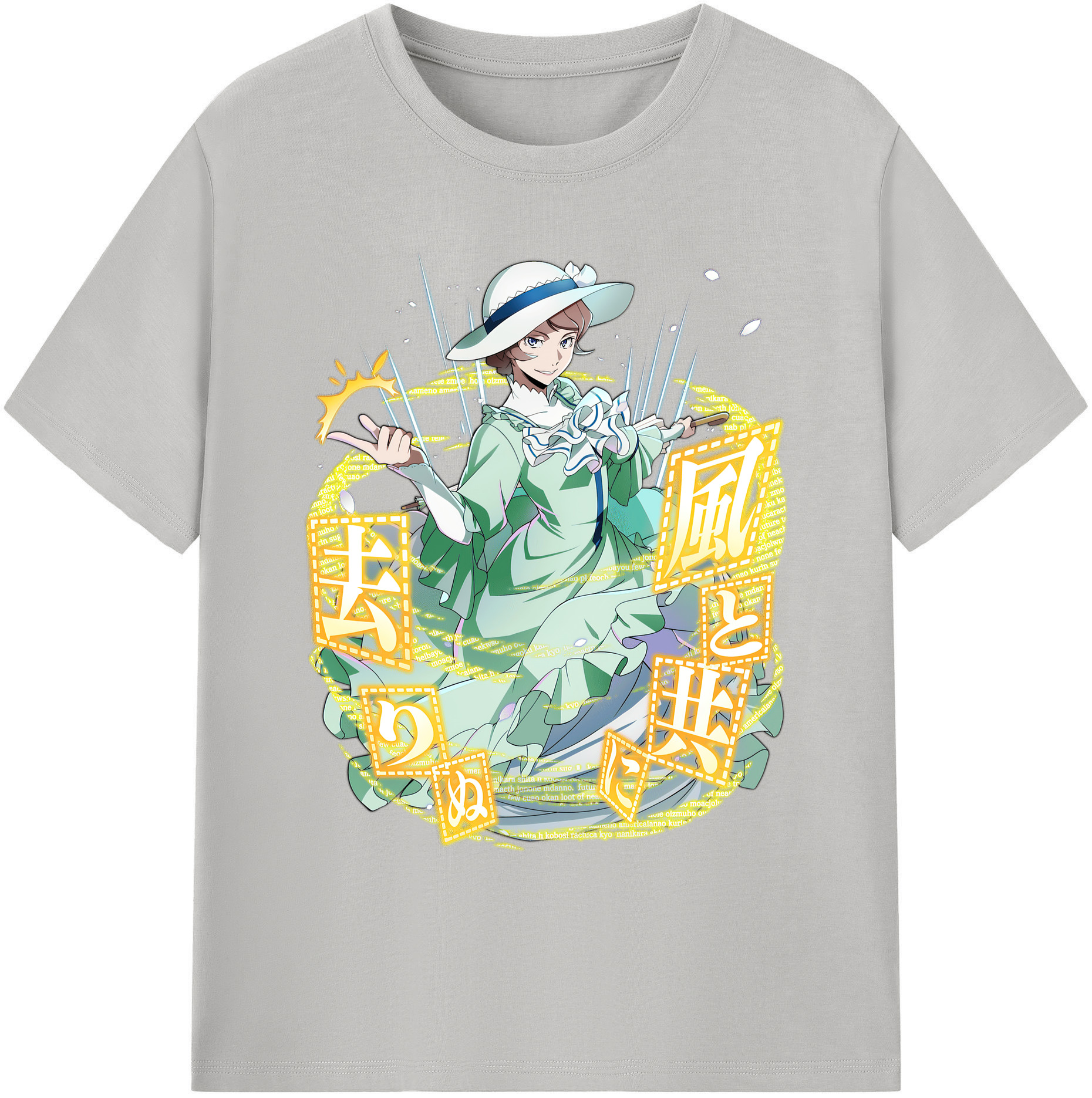 （画像用） 文豪ストレイドッグス Bungo Stray Dogs 綿100％ メンズ半袖Tシャツ｜肌触りやわらか＆通気性