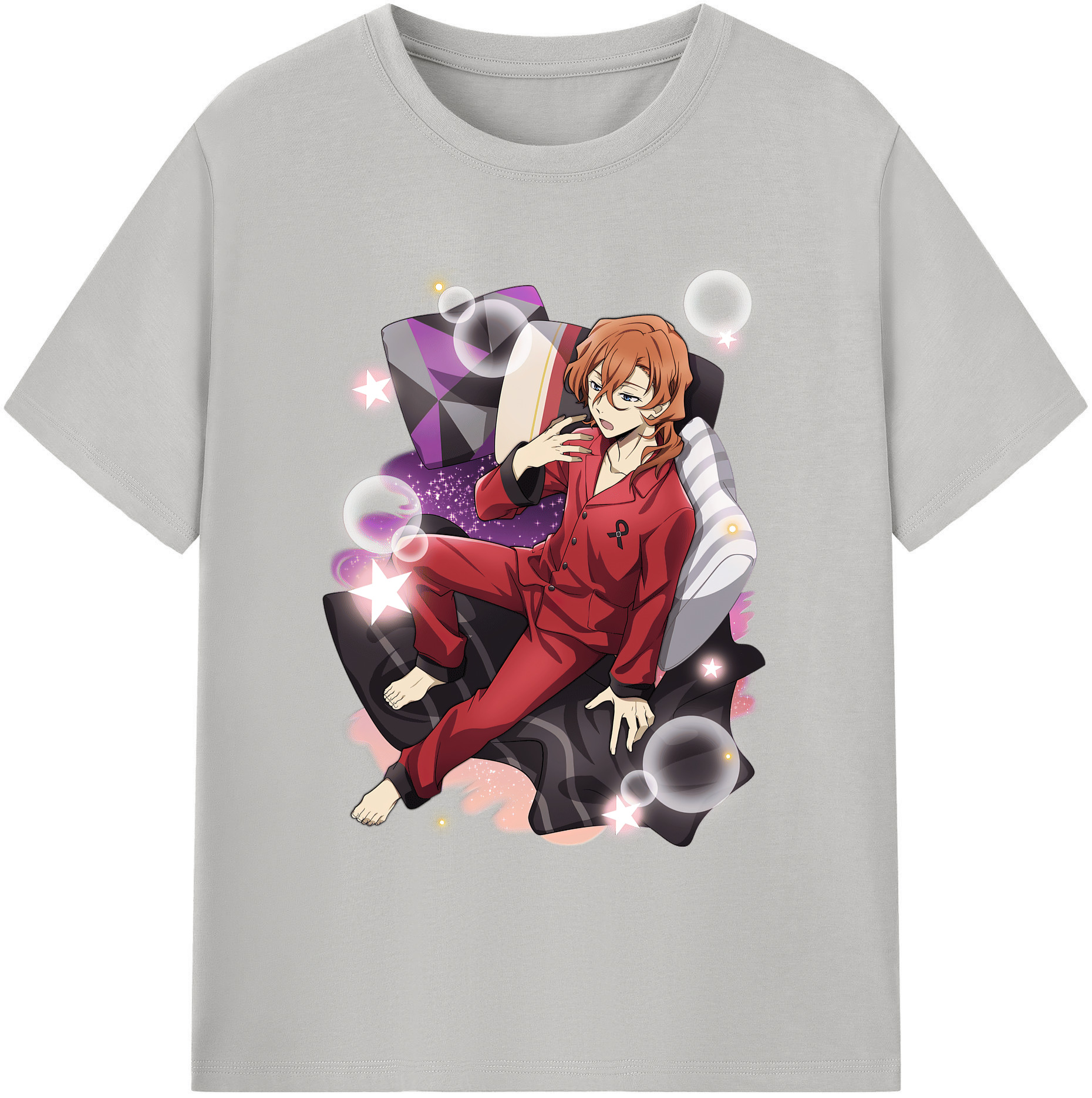 （画像用） 文豪ストレイドッグス Bungo Stray Dogs 綿100％ メンズ半袖Tシャツ｜肌触りやわらか＆通気性