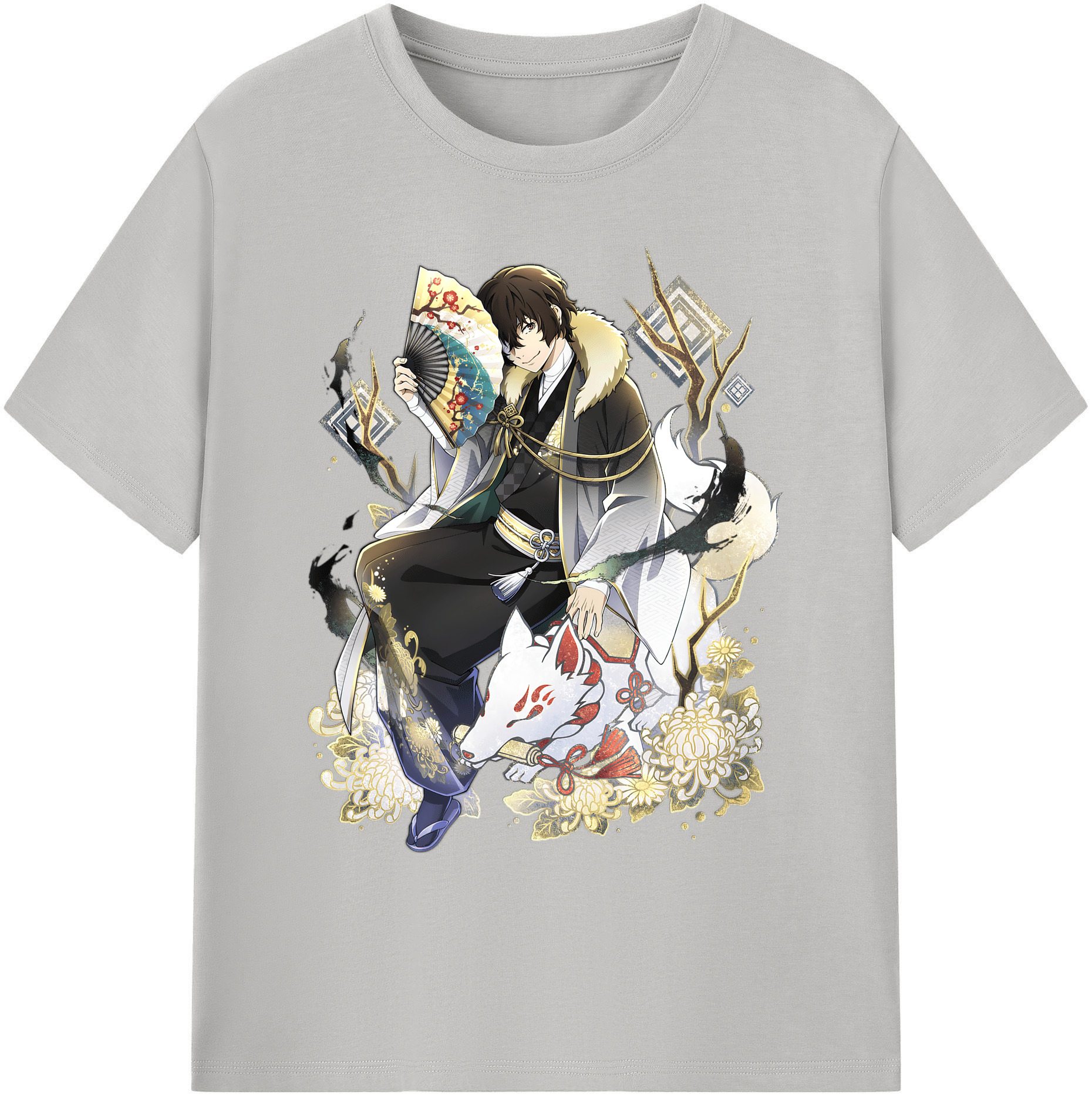 （画像用） 文豪ストレイドッグス Bungo Stray Dogs 綿100％ メンズ半袖Tシャツ｜肌触りやわらか＆通気性