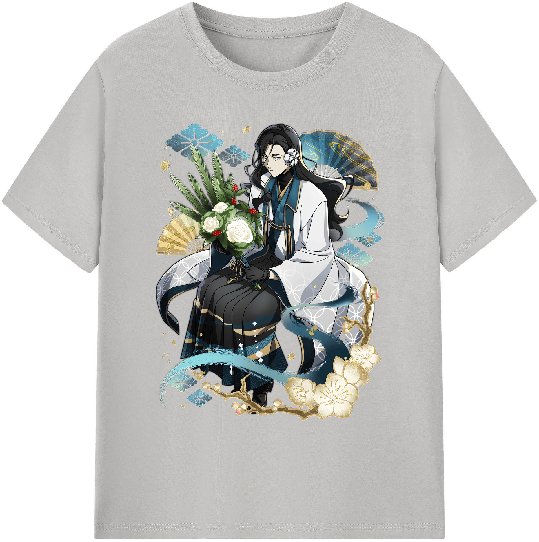 （画像用） 文豪ストレイドッグス Bungo Stray Dogs 綿100％ メンズ半袖Tシャツ｜肌触りやわらか＆通気性