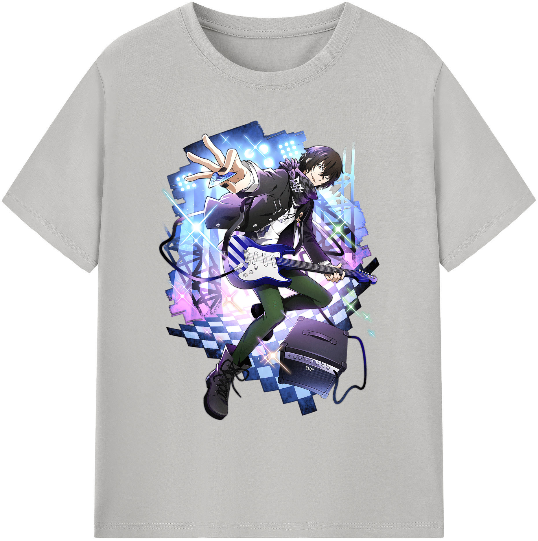（画像用） 文豪ストレイドッグス Bungo Stray Dogs 綿100％ メンズ半袖Tシャツ｜肌触りやわらか＆通気性