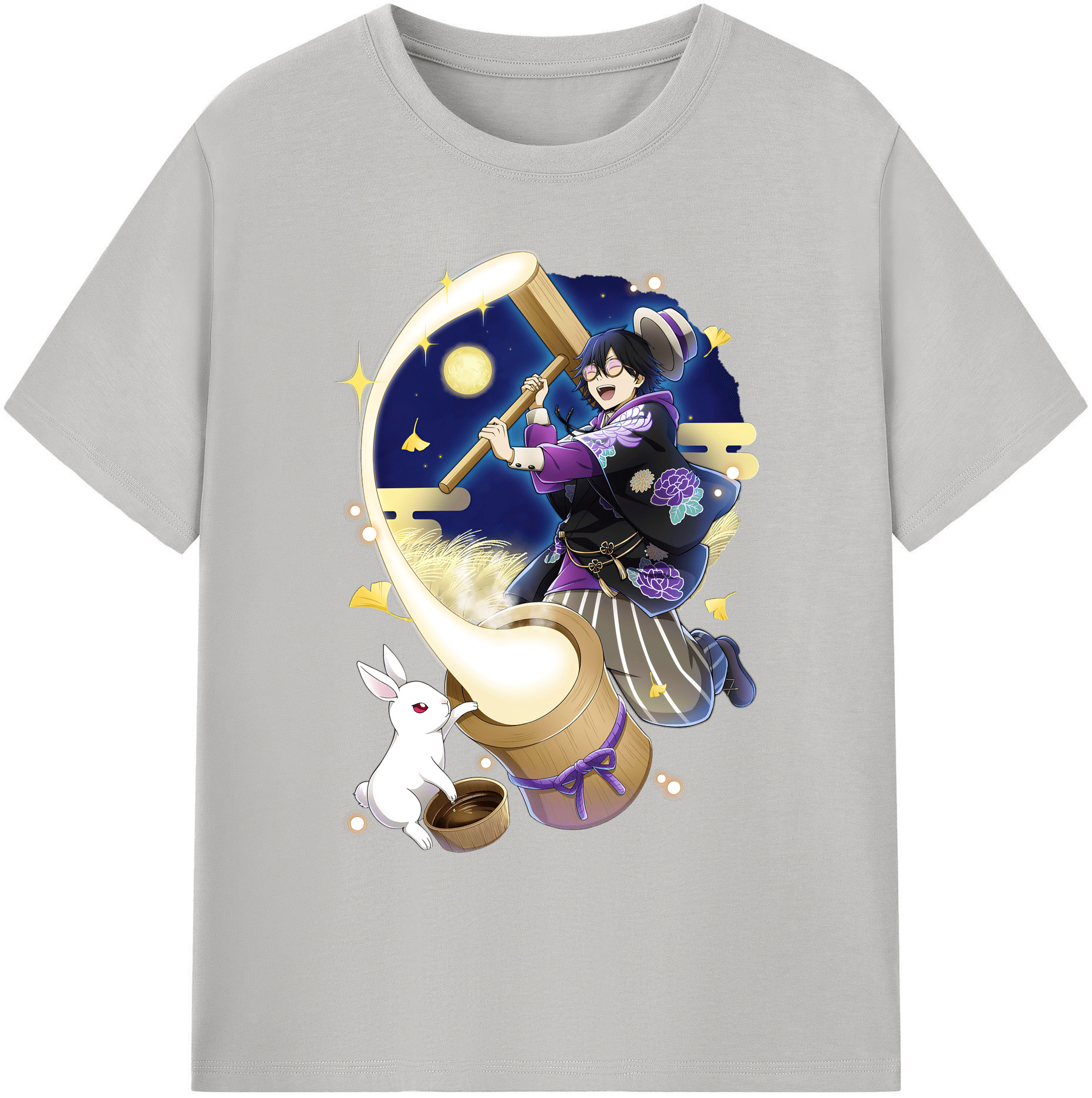 （画像用） 文豪ストレイドッグス Bungo Stray Dogs 綿100％ メンズ半袖Tシャツ｜肌触りやわらか＆通気性