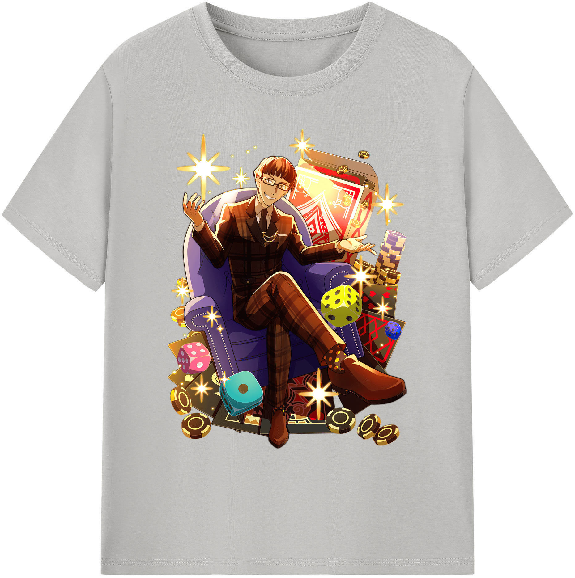 （画像用） 文豪ストレイドッグス Bungo Stray Dogs 綿100％ メンズ半袖Tシャツ｜肌触りやわらか＆通気性