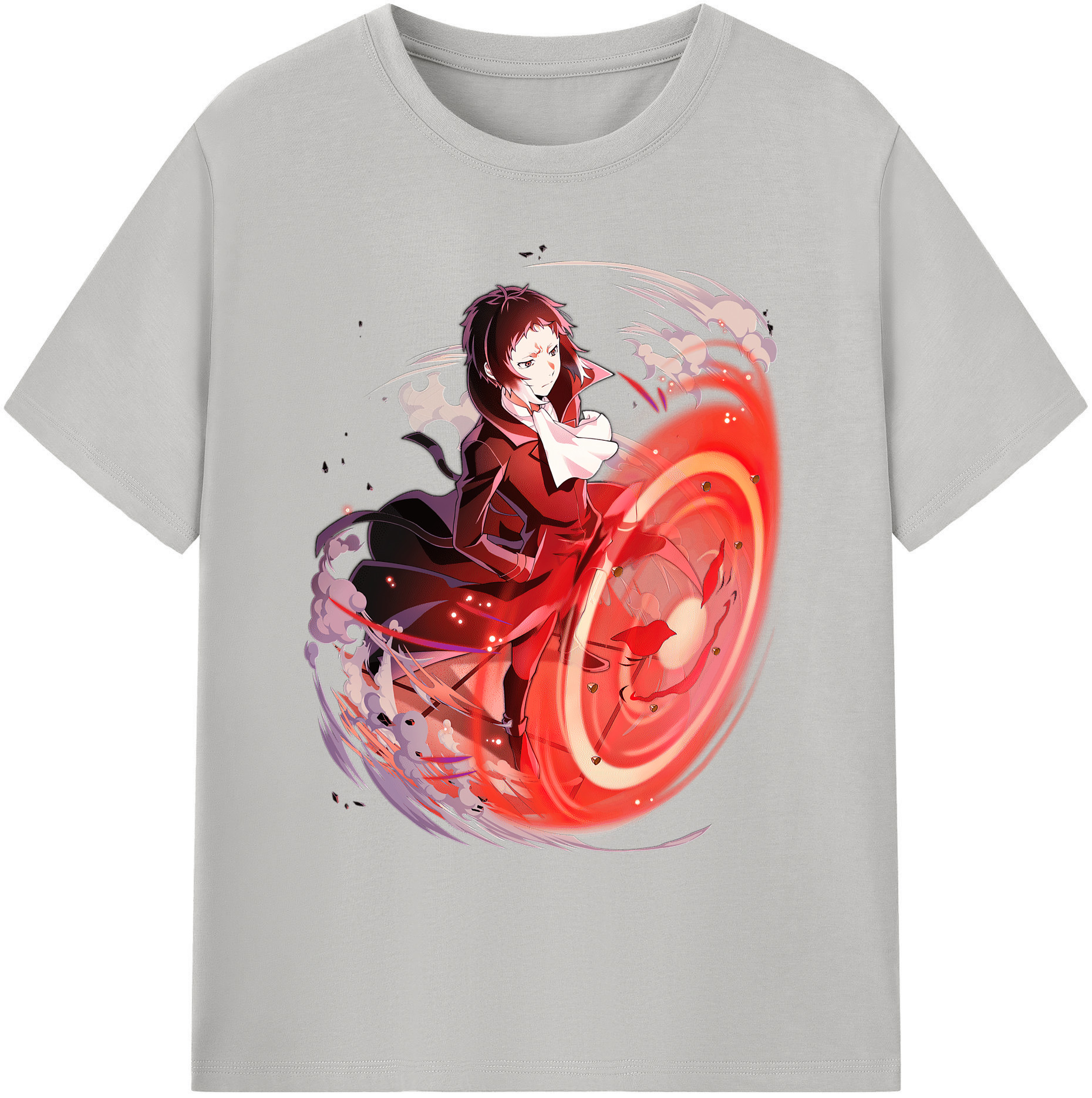 （画像用） 文豪ストレイドッグス Bungo Stray Dogs 綿100％ メンズ半袖Tシャツ｜肌触りやわらか＆通気性