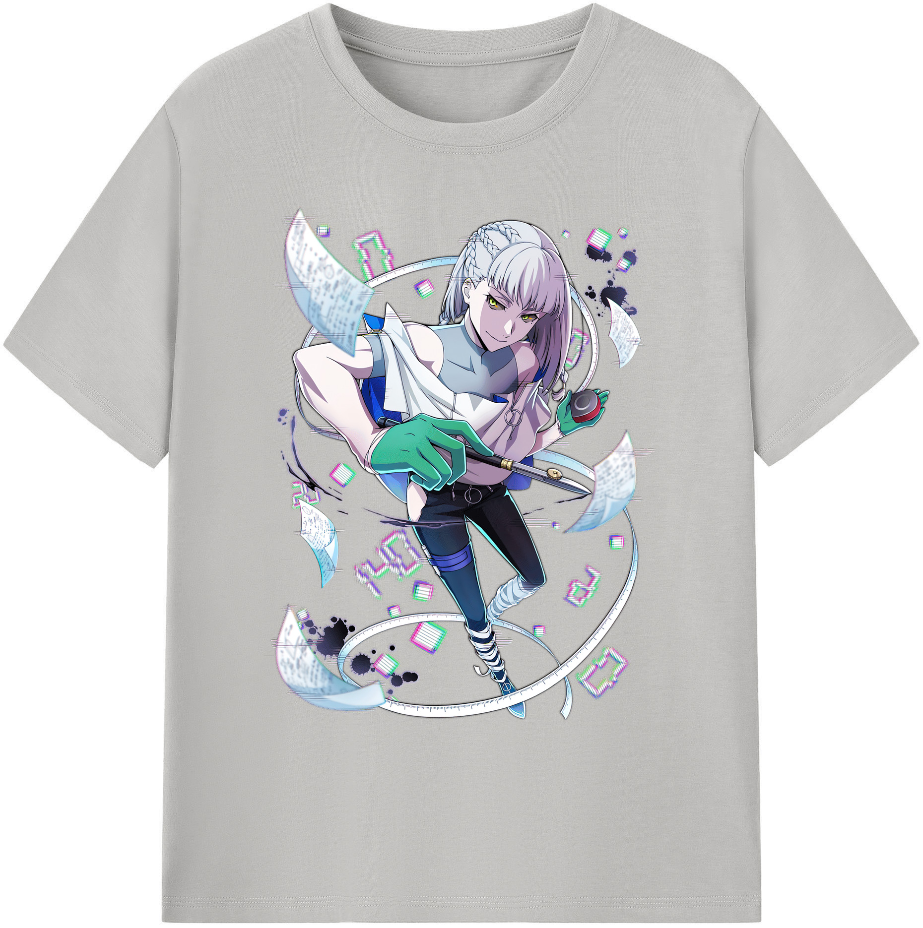 （画像用） 文豪ストレイドッグス Bungo Stray Dogs 綿100％ メンズ半袖Tシャツ｜肌触りやわらか＆通気性