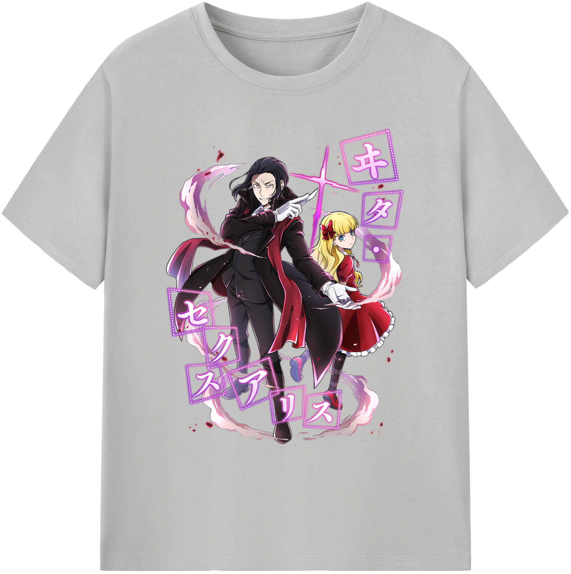 （画像用） 文豪ストレイドッグス Bungo Stray Dogs 綿100％ メンズ半袖Tシャツ｜肌触りやわらか＆通気性