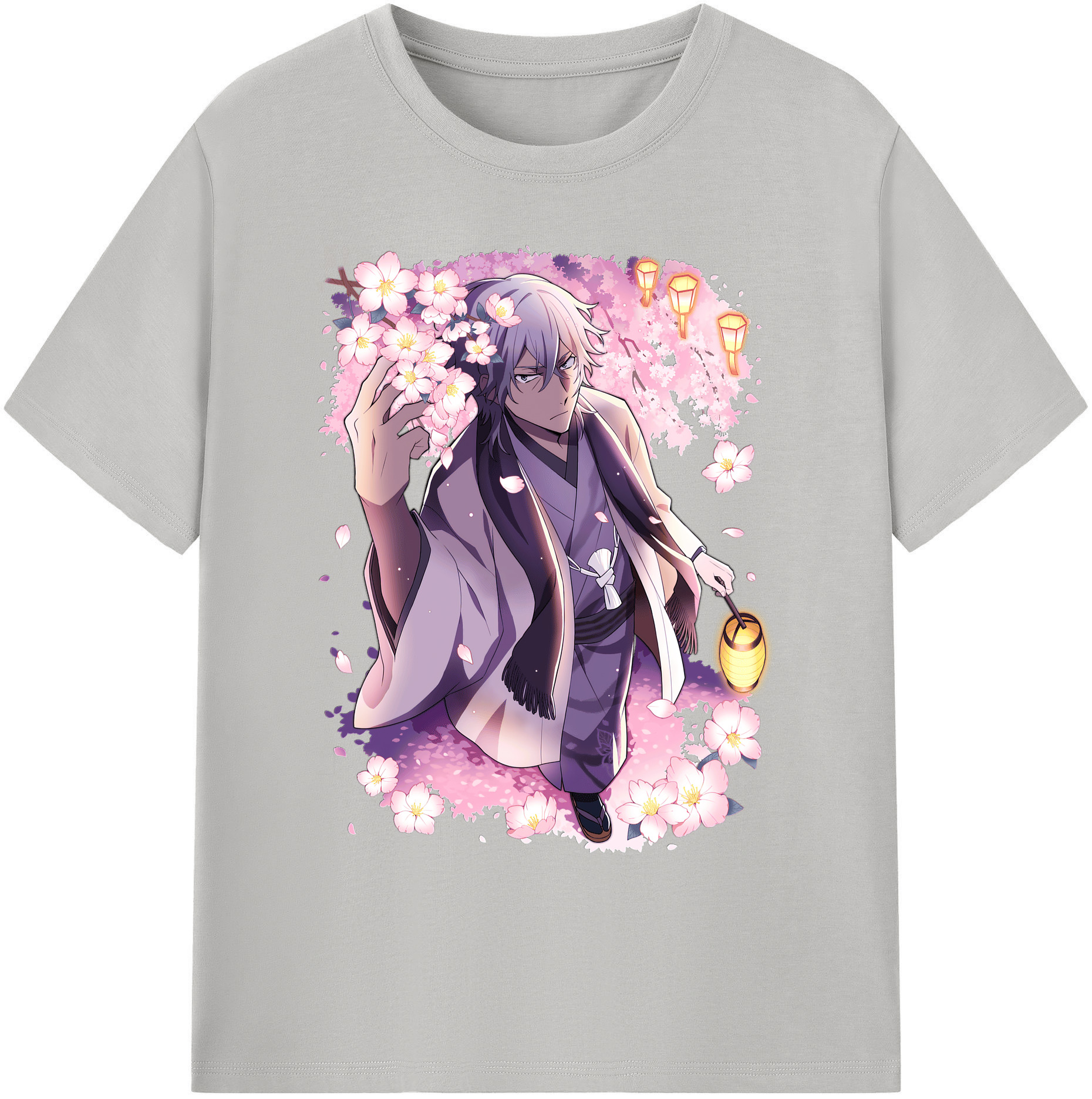 （画像用） 文豪ストレイドッグス Bungo Stray Dogs 綿100％ メンズ半袖Tシャツ｜肌触りやわらか＆通気性