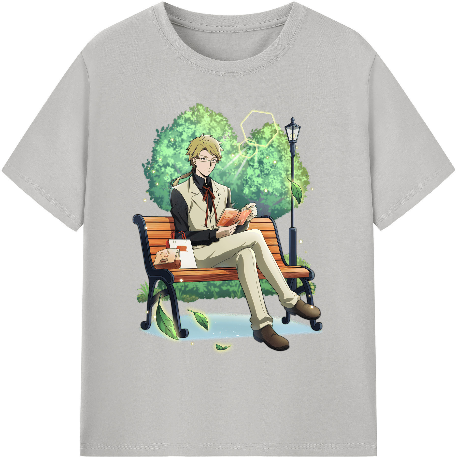 （画像用） 文豪ストレイドッグス Bungo Stray Dogs 綿100％ メンズ半袖Tシャツ｜肌触りやわらか＆通気性