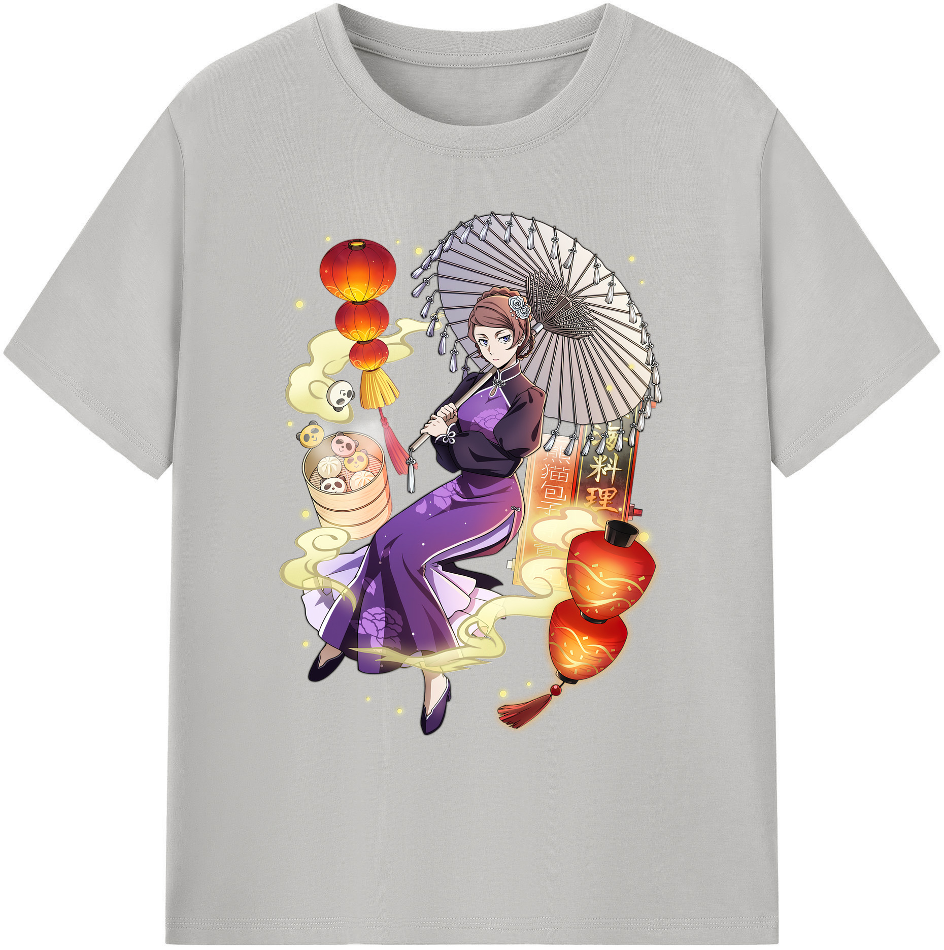 （画像用） 文豪ストレイドッグス Bungo Stray Dogs 綿100％ メンズ半袖Tシャツ｜肌触りやわらか＆通気性