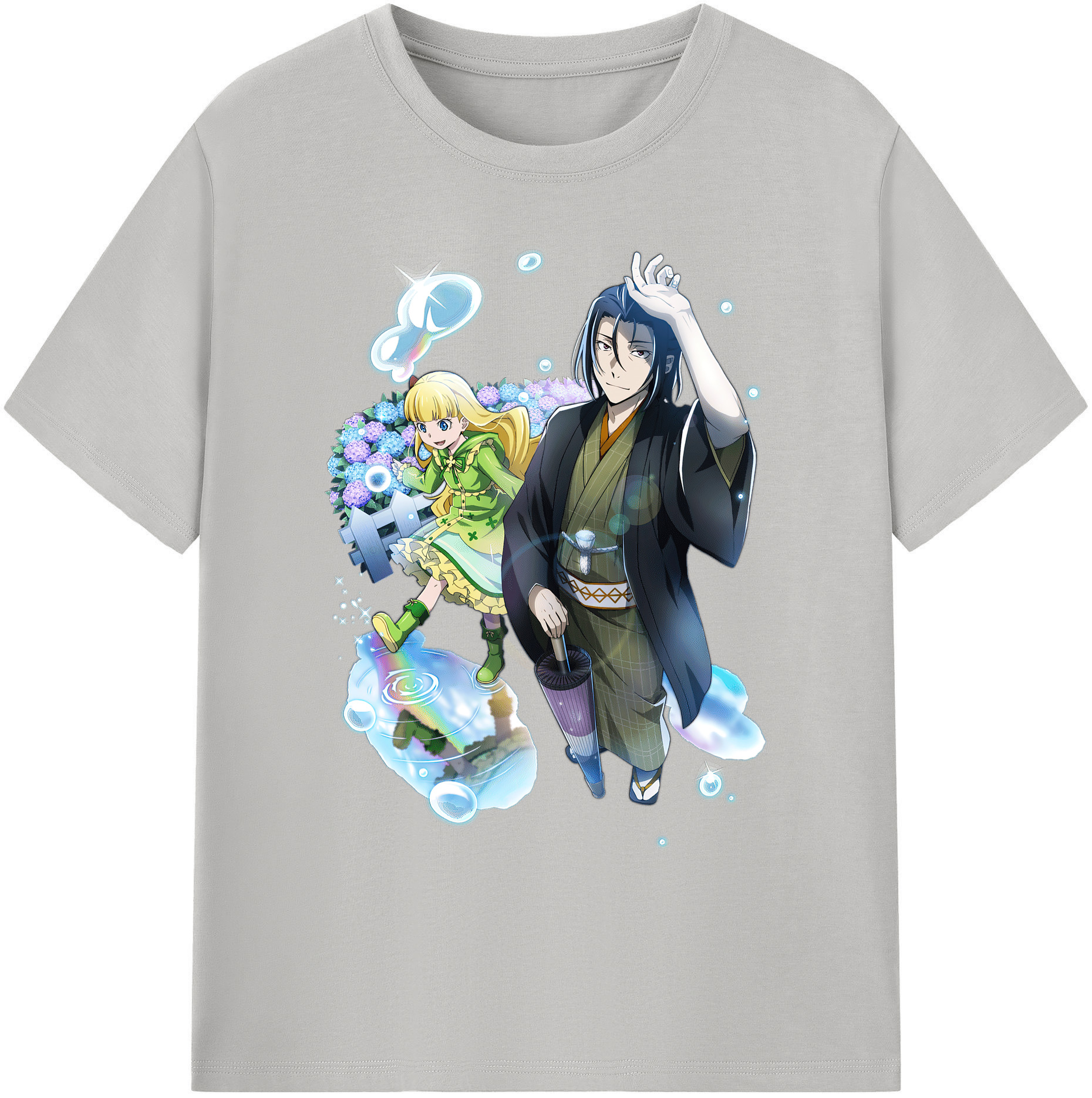 （画像用） 文豪ストレイドッグス Bungo Stray Dogs 綿100％ メンズ半袖Tシャツ｜肌触りやわらか＆通気性