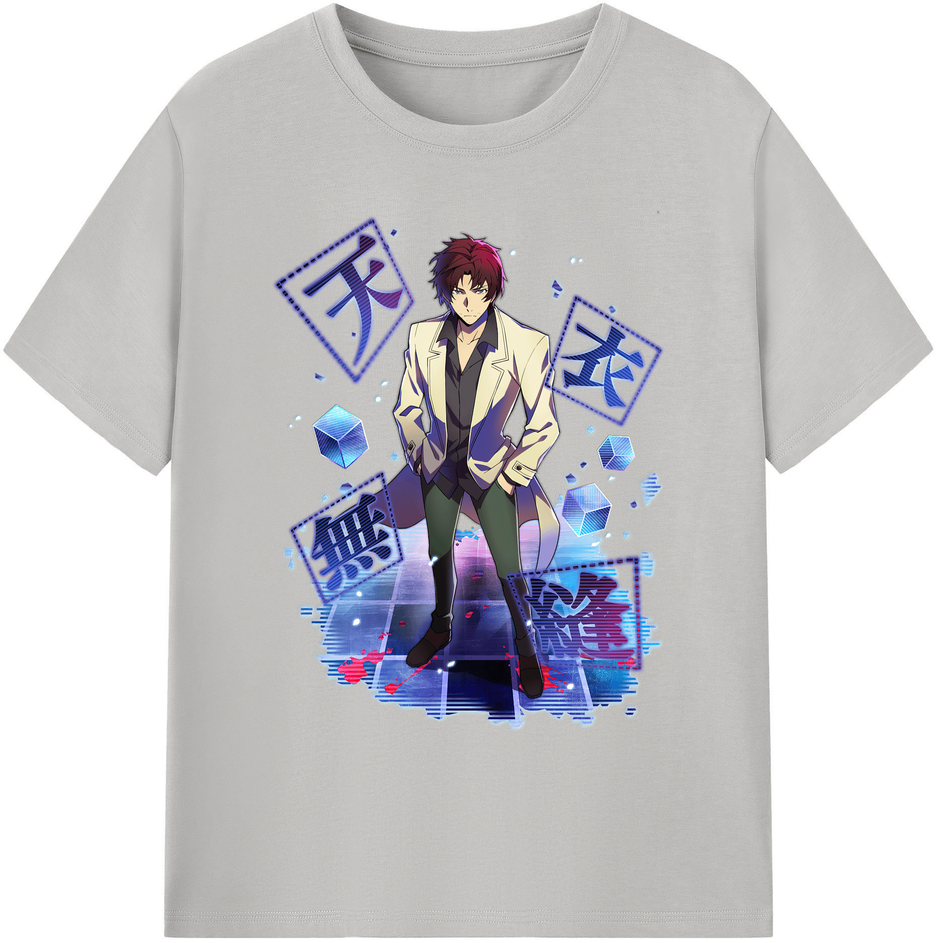 （画像用） 文豪ストレイドッグス Bungo Stray Dogs 綿100％ メンズ半袖Tシャツ｜肌触りやわらか＆通気性