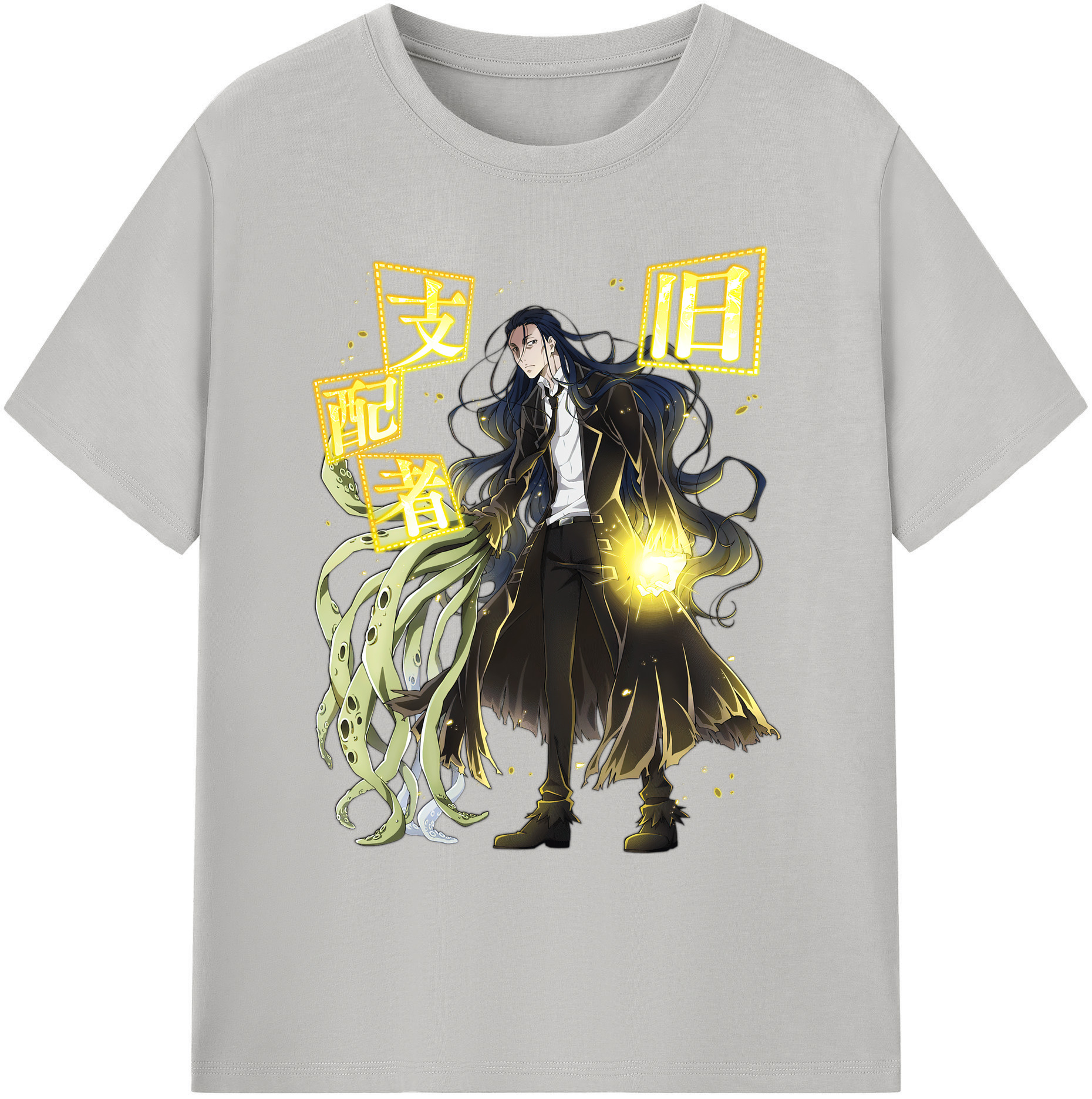 （画像用） 文豪ストレイドッグス Bungo Stray Dogs 綿100％ メンズ半袖Tシャツ｜肌触りやわらか＆通気性