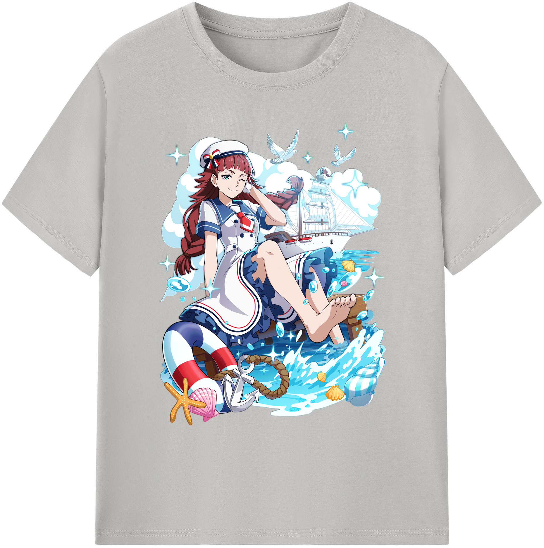 （画像用） 文豪ストレイドッグス Bungo Stray Dogs 綿100％ メンズ半袖Tシャツ｜肌触りやわらか＆通気性