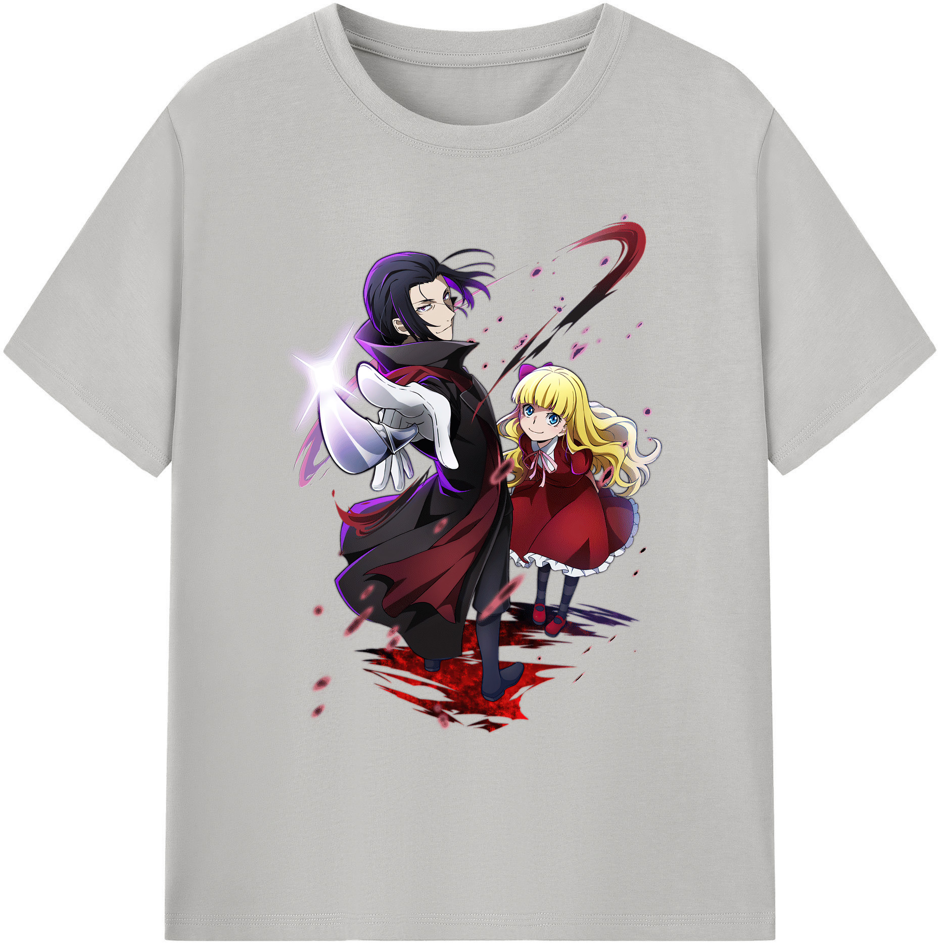 （画像用） 文豪ストレイドッグス Bungo Stray Dogs 綿100％ メンズ半袖Tシャツ｜肌触りやわらか＆通気性