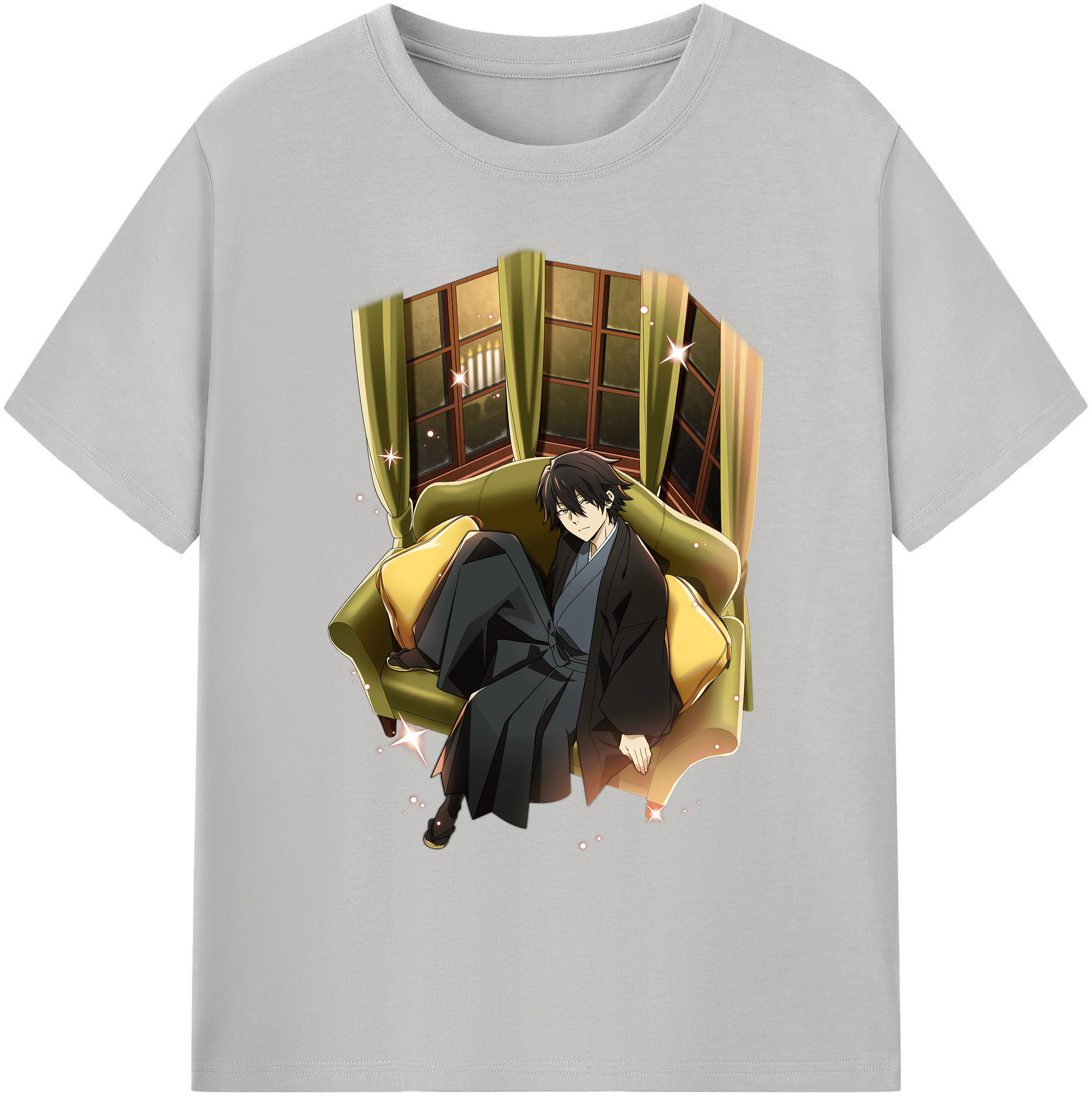 （画像用） 文豪ストレイドッグス Bungo Stray Dogs 綿100％ メンズ半袖Tシャツ｜肌触りやわらか＆通気性