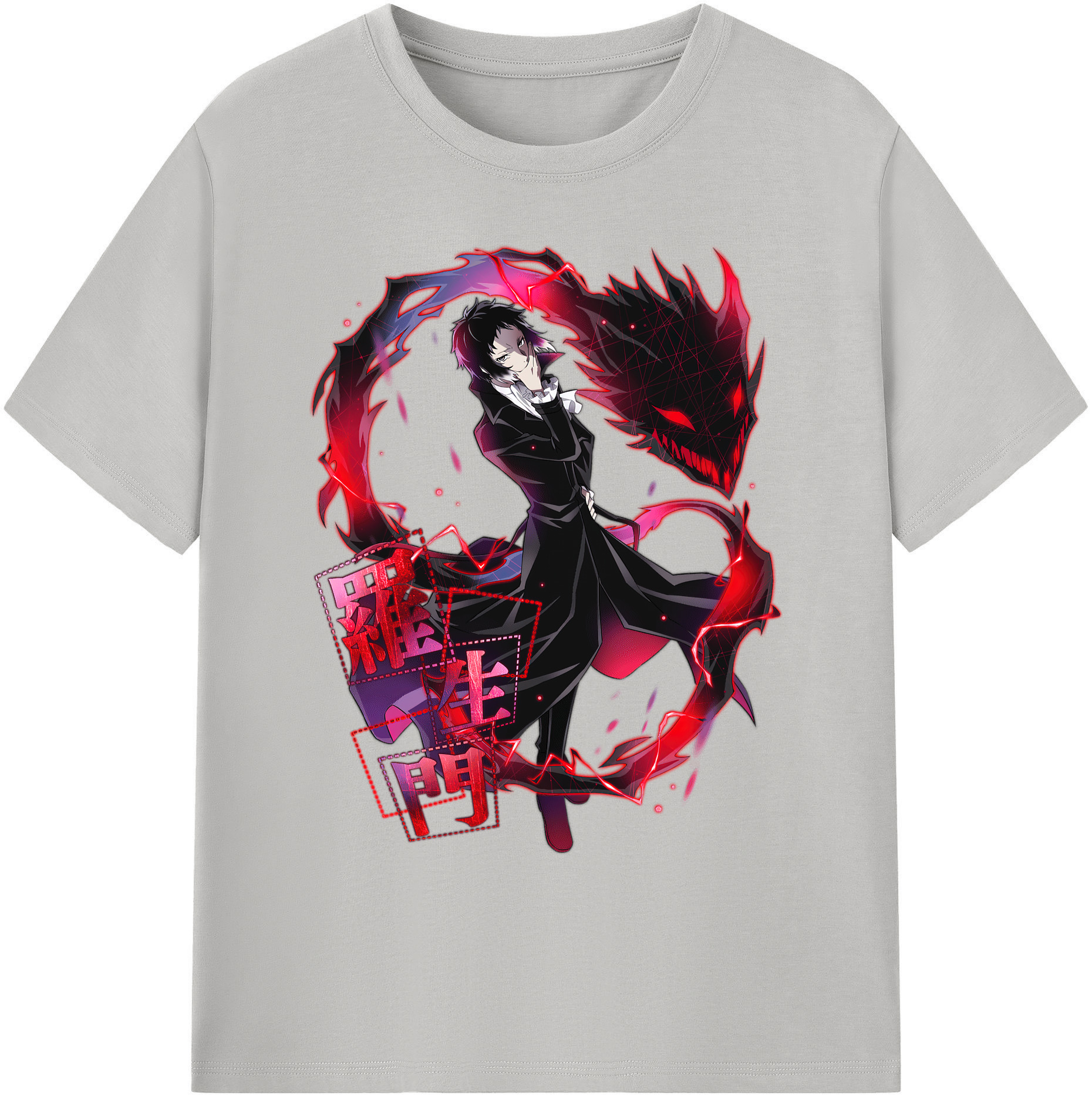 （画像用） 文豪ストレイドッグス Bungo Stray Dogs 綿100％ メンズ半袖Tシャツ｜肌触りやわらか＆通気性