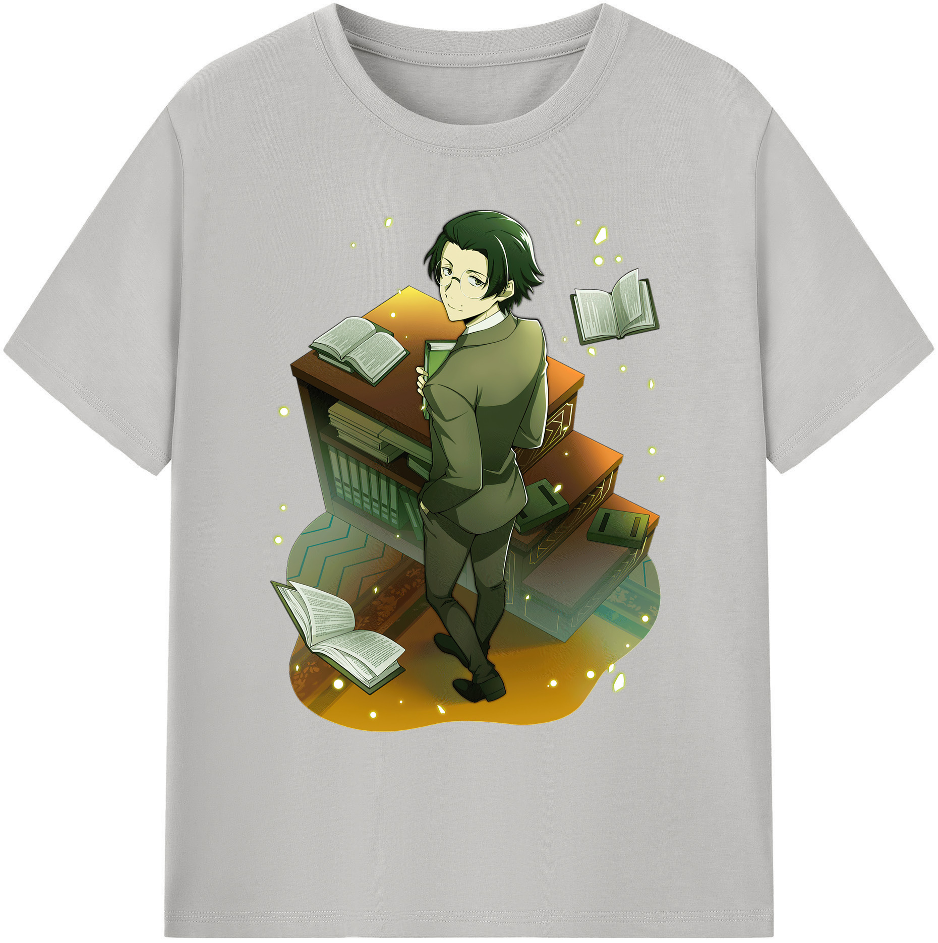 （画像用） 文豪ストレイドッグス Bungo Stray Dogs 綿100％ メンズ半袖Tシャツ｜肌触りやわらか＆通気性