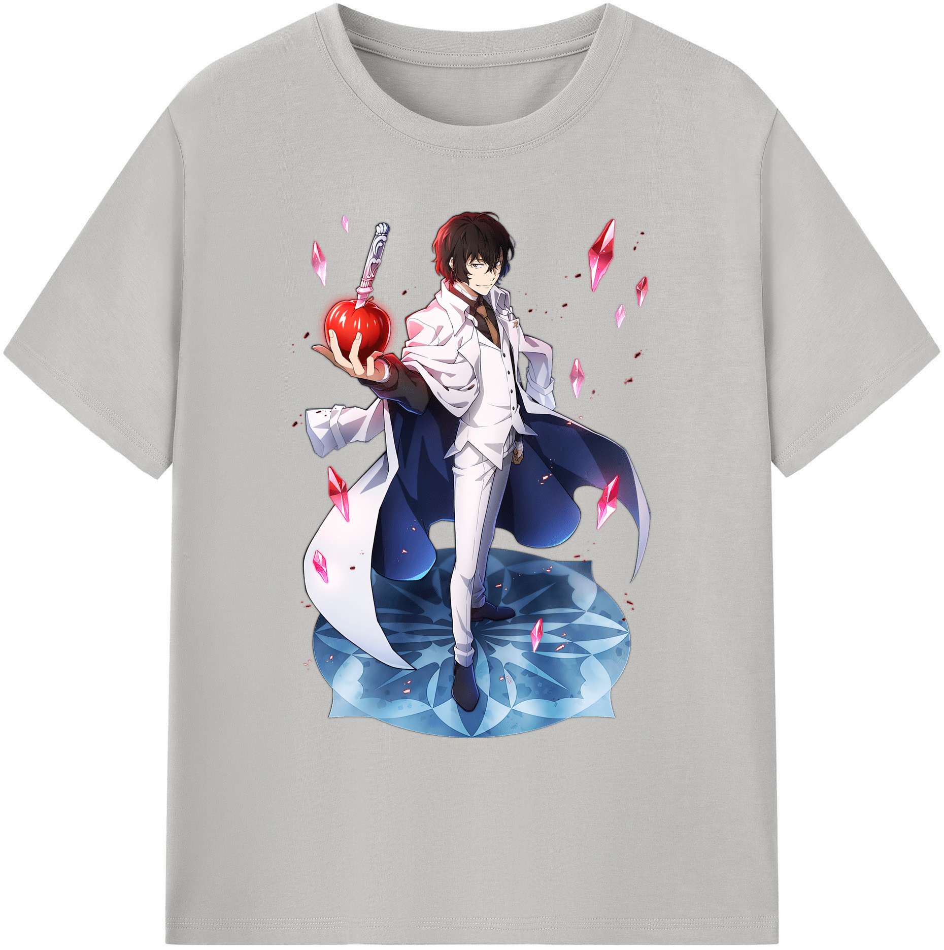 （画像用） 文豪ストレイドッグス Bungo Stray Dogs 綿100％ メンズ半袖Tシャツ｜肌触りやわらか＆通気性