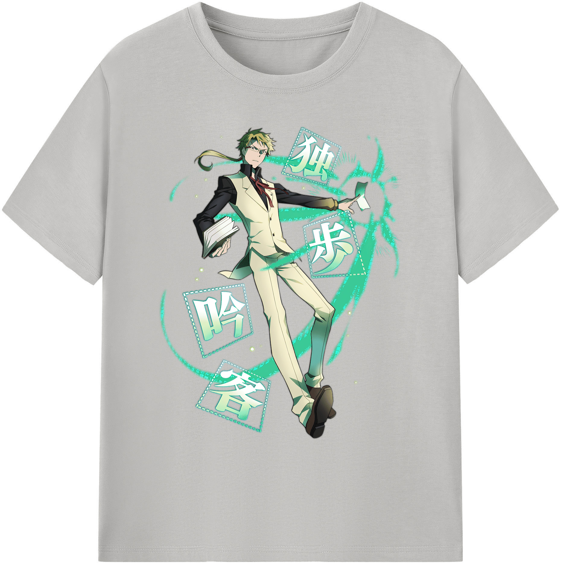 （画像用） 文豪ストレイドッグス Bungo Stray Dogs 綿100％ メンズ半袖Tシャツ｜肌触りやわらか＆通気性