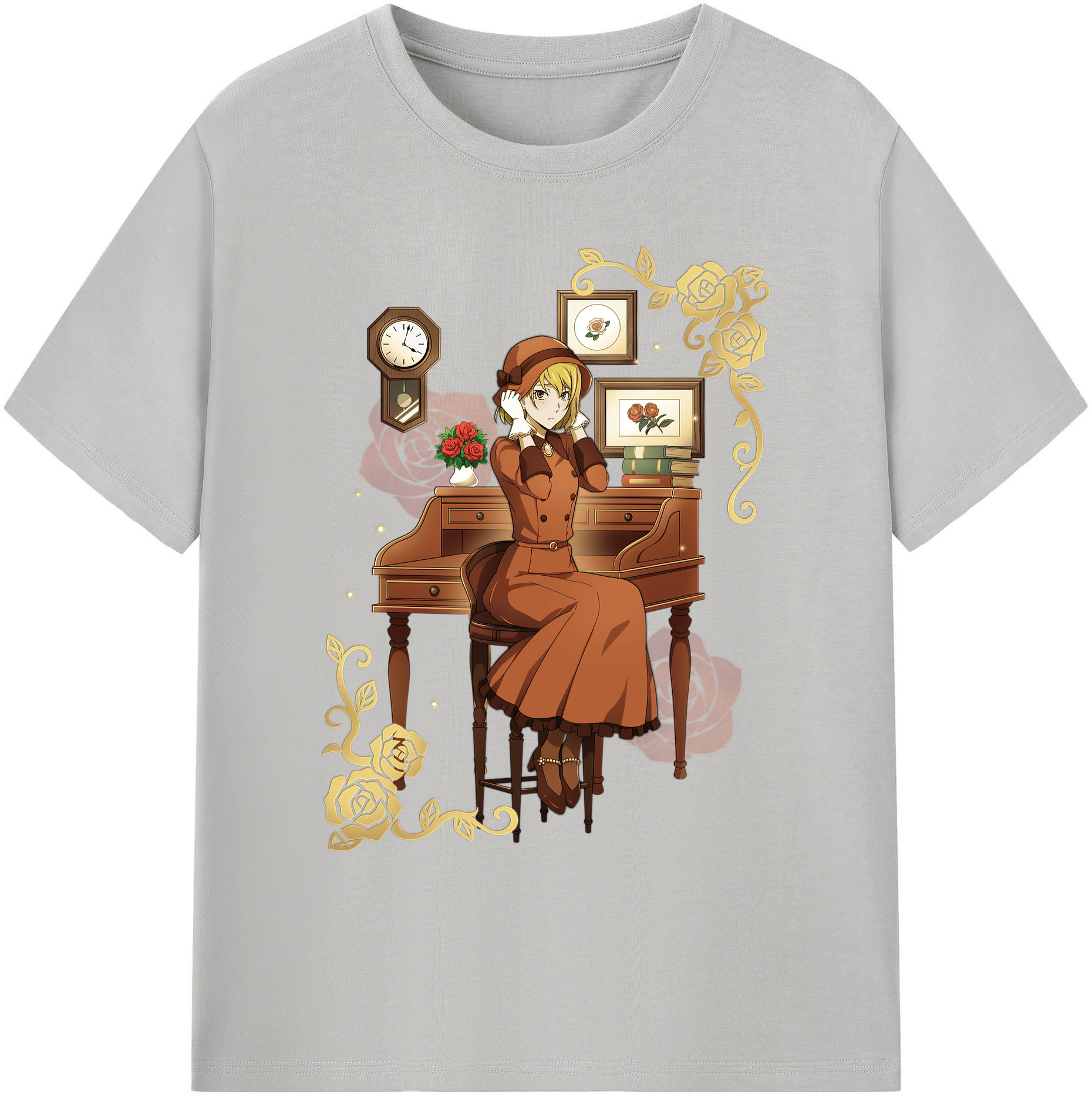 （画像用） 文豪ストレイドッグス Bungo Stray Dogs 綿100％ メンズ半袖Tシャツ｜肌触りやわらか＆通気性