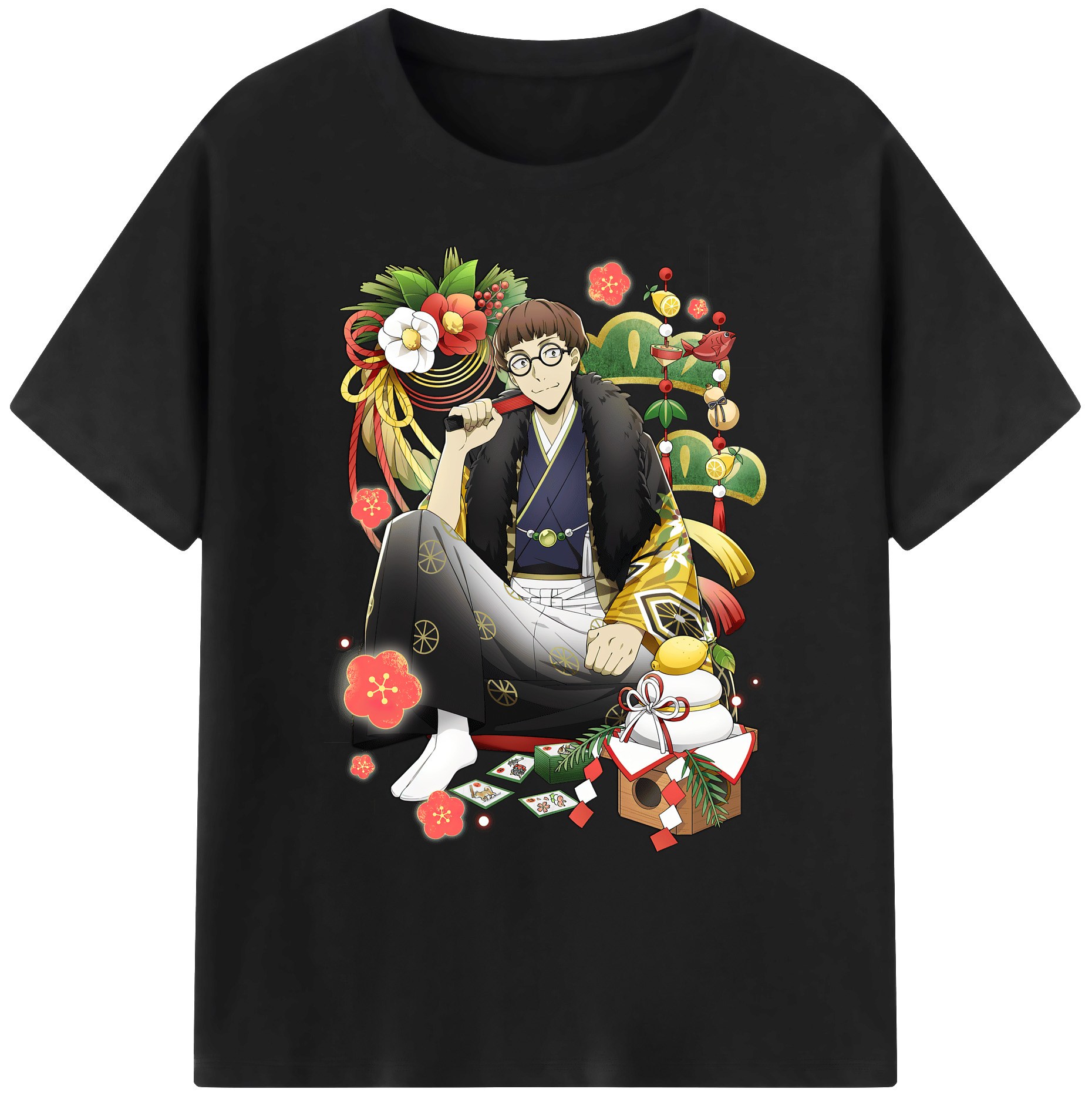 （画像用） 文豪ストレイドッグス Bungo Stray Dogs 綿100％ メンズ半袖Tシャツ｜肌触りやわらか＆通気性