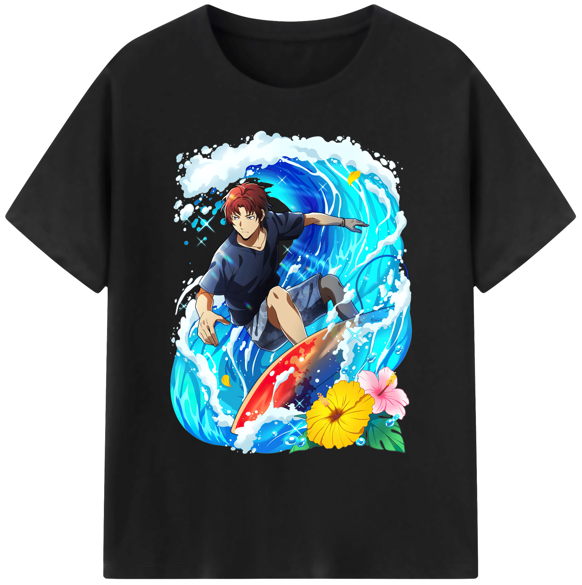（画像用） 文豪ストレイドッグス Bungo Stray Dogs 綿100％ メンズ半袖Tシャツ｜肌触りやわらか＆通気性