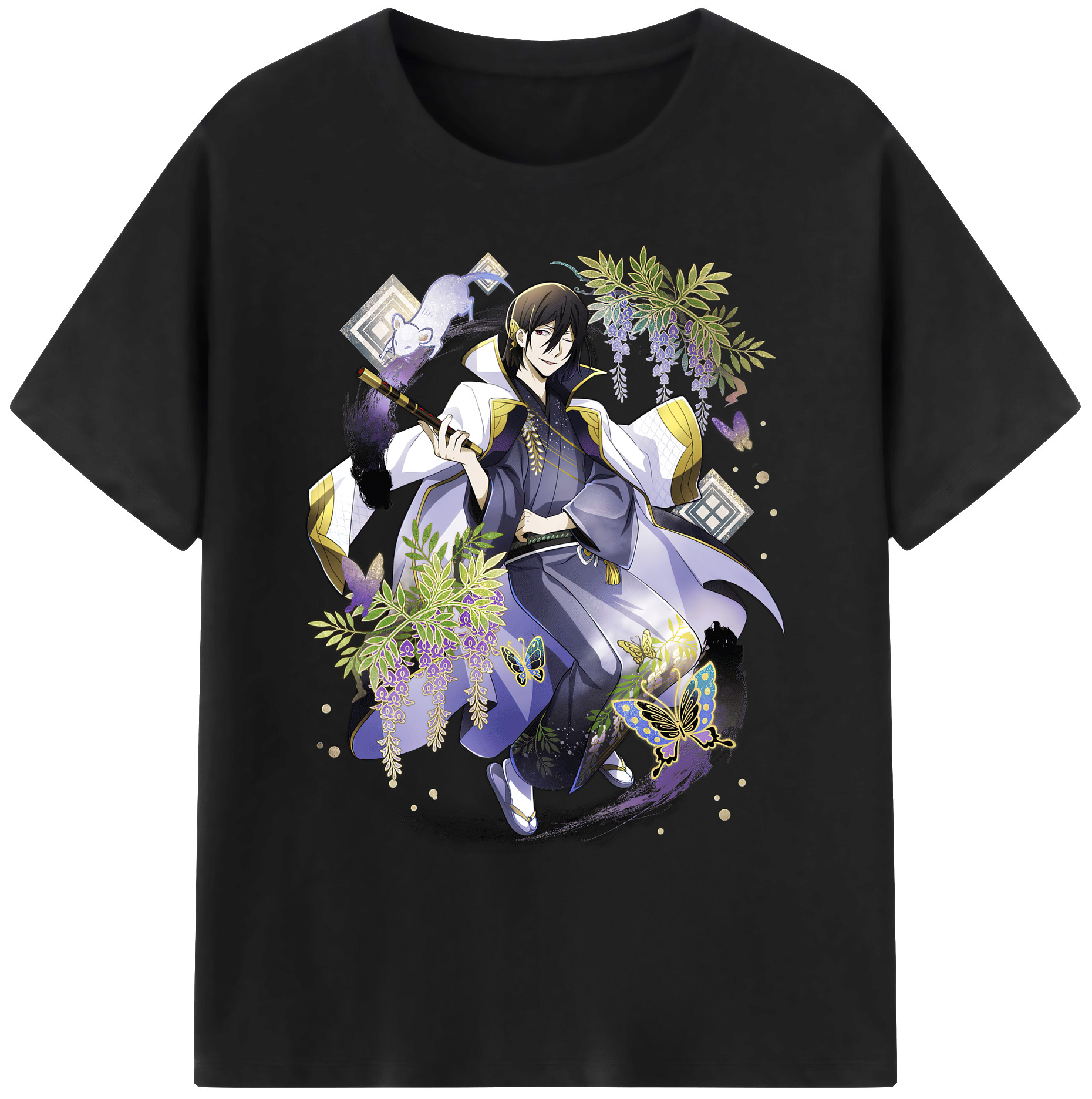 （画像用） 文豪ストレイドッグス Bungo Stray Dogs 綿100％ メンズ半袖Tシャツ｜肌触りやわらか＆通気性