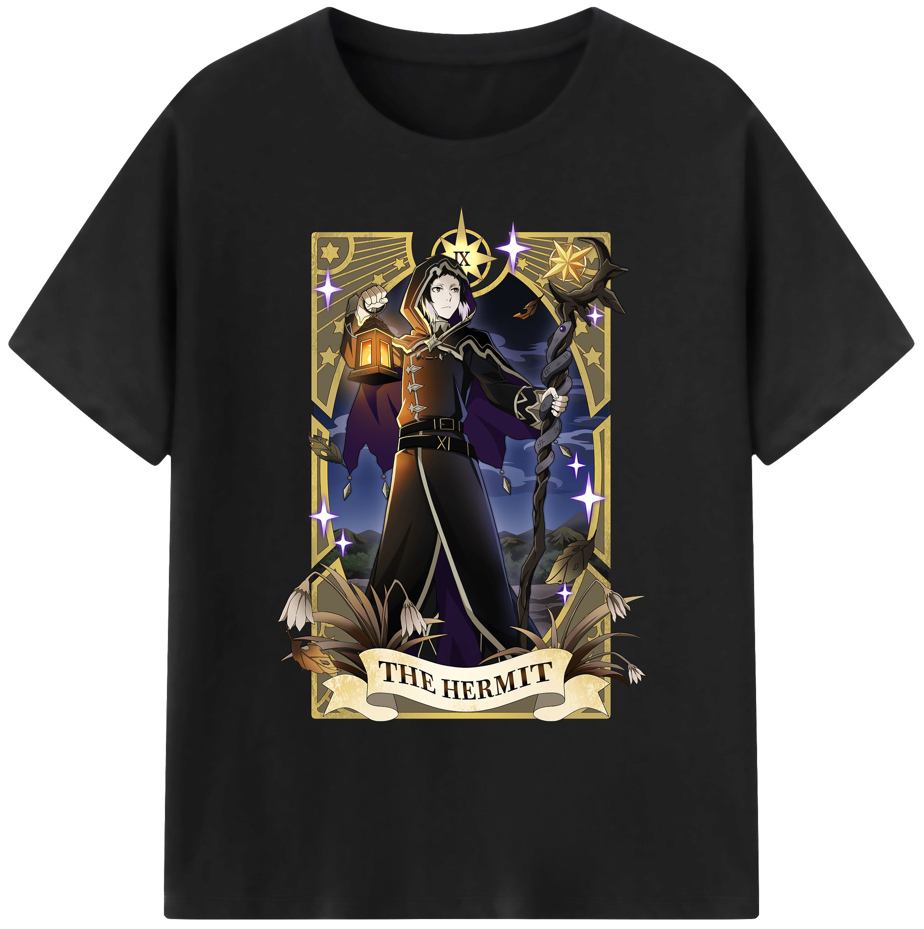 （画像用） 文豪ストレイドッグス Bungo Stray Dogs 綿100％ メンズ半袖Tシャツ｜肌触りやわらか＆通気性