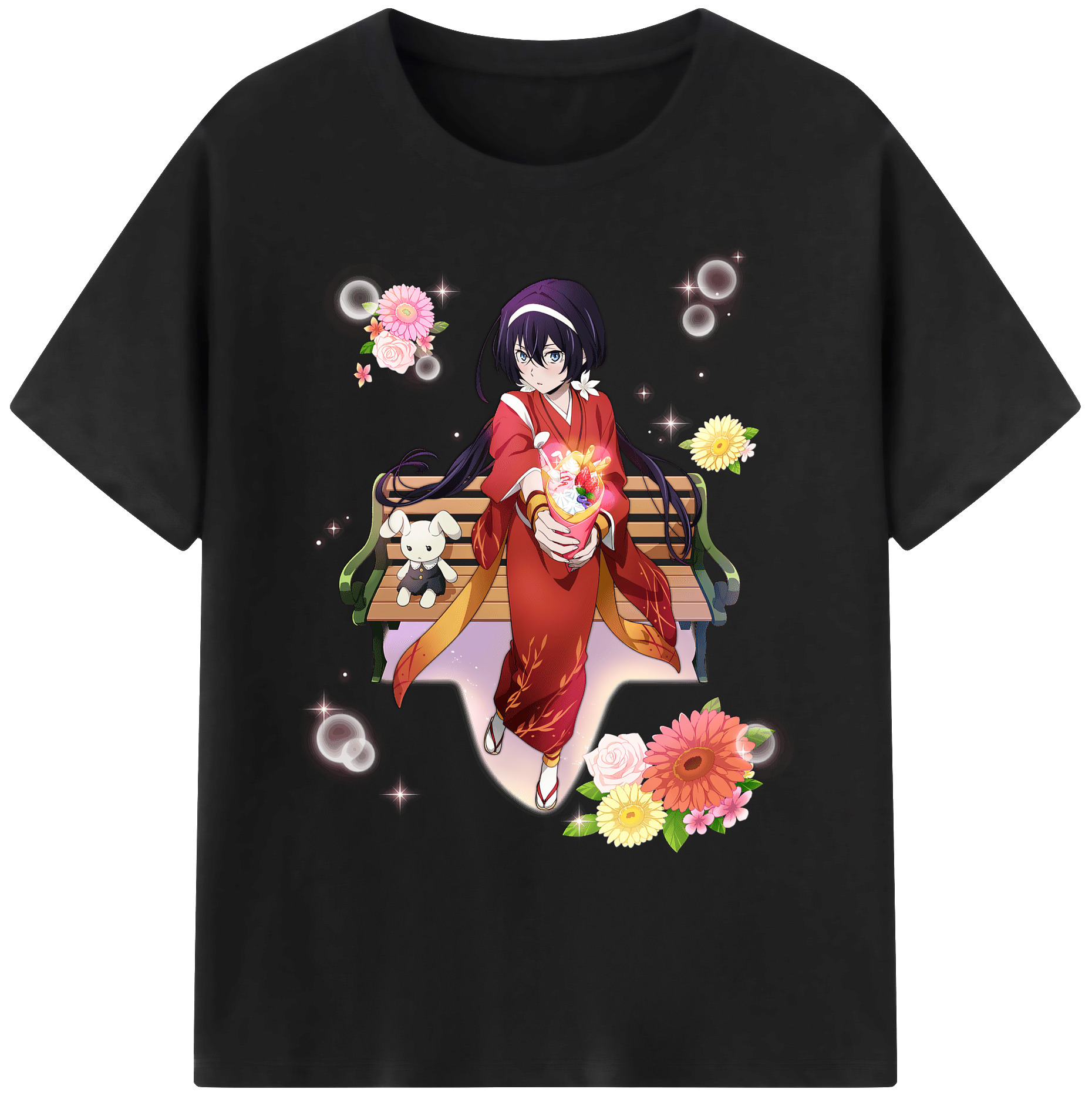 （画像用） 文豪ストレイドッグス Bungo Stray Dogs 綿100％ メンズ半袖Tシャツ｜肌触りやわらか＆通気性