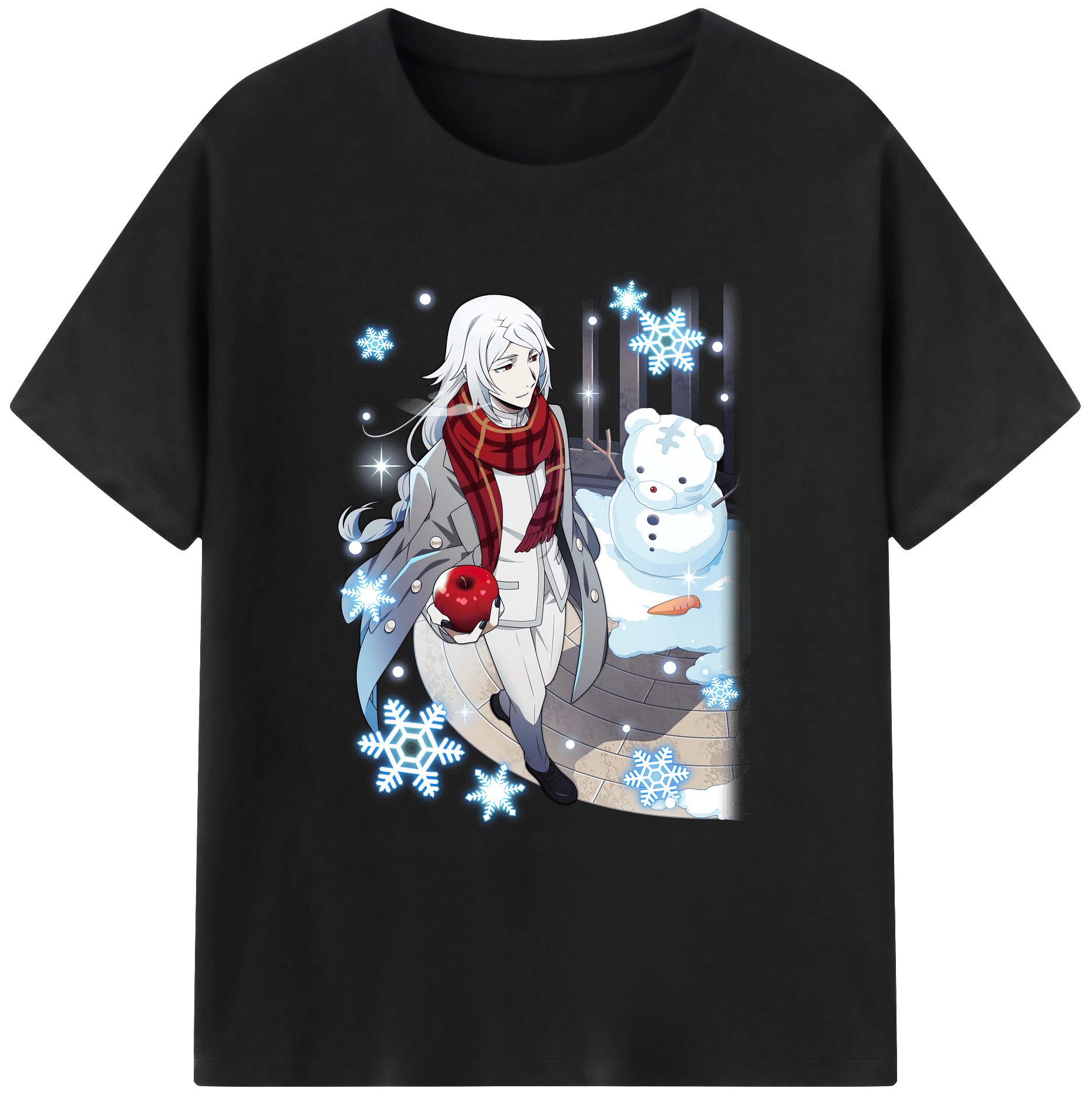 （画像用） 文豪ストレイドッグス Bungo Stray Dogs 綿100％ メンズ半袖Tシャツ｜肌触りやわらか＆通気性