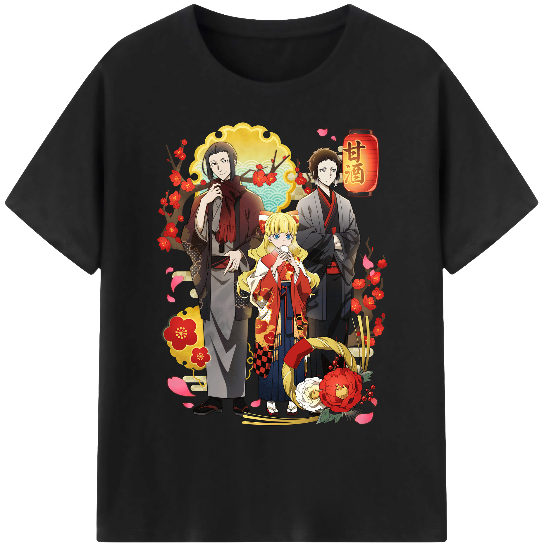 （画像用） 文豪ストレイドッグス Bungo Stray Dogs 綿100％ メンズ半袖Tシャツ｜肌触りやわらか＆通気性