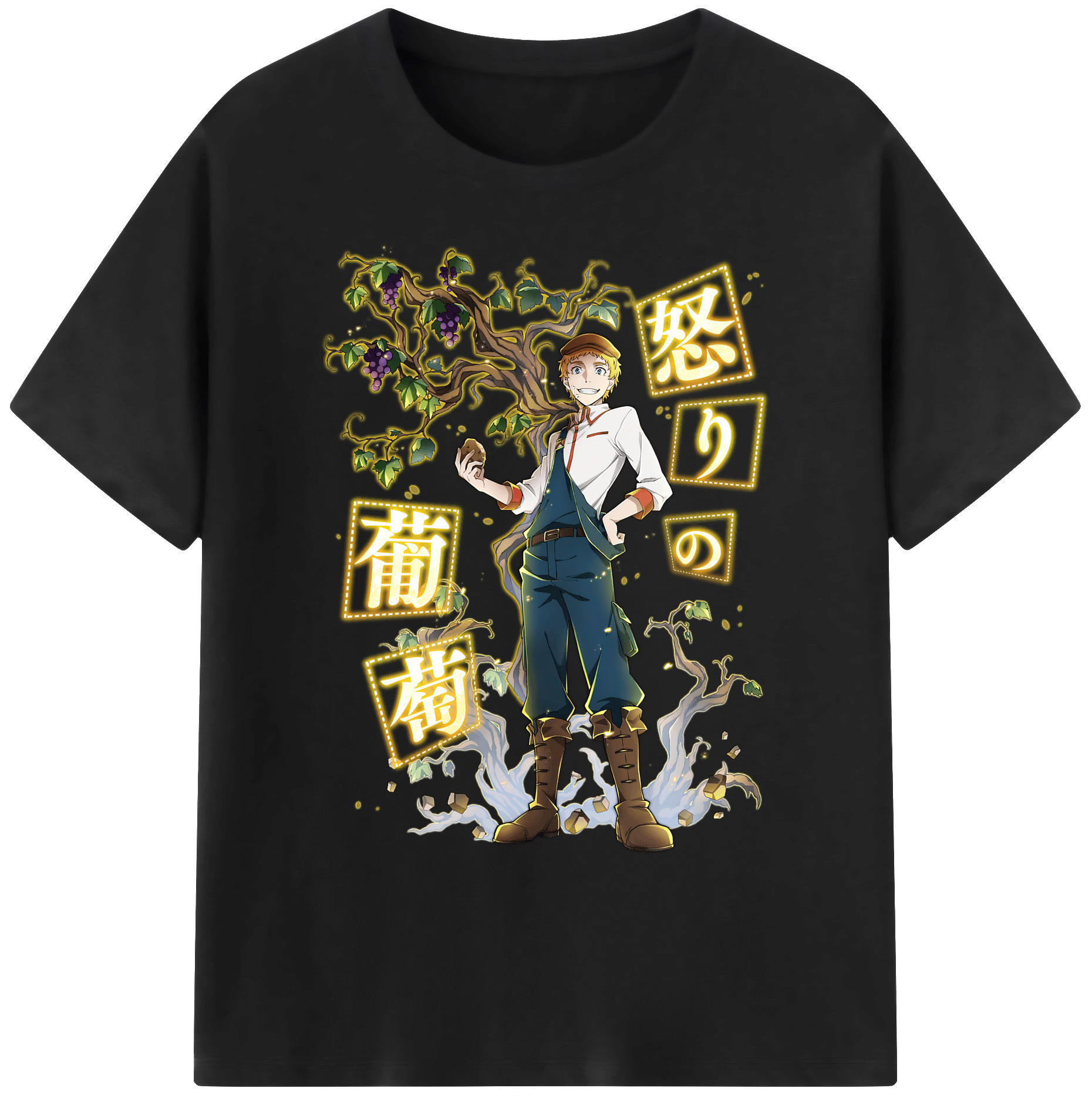 （画像用） 文豪ストレイドッグス Bungo Stray Dogs 綿100％ メンズ半袖Tシャツ｜肌触りやわらか＆通気性