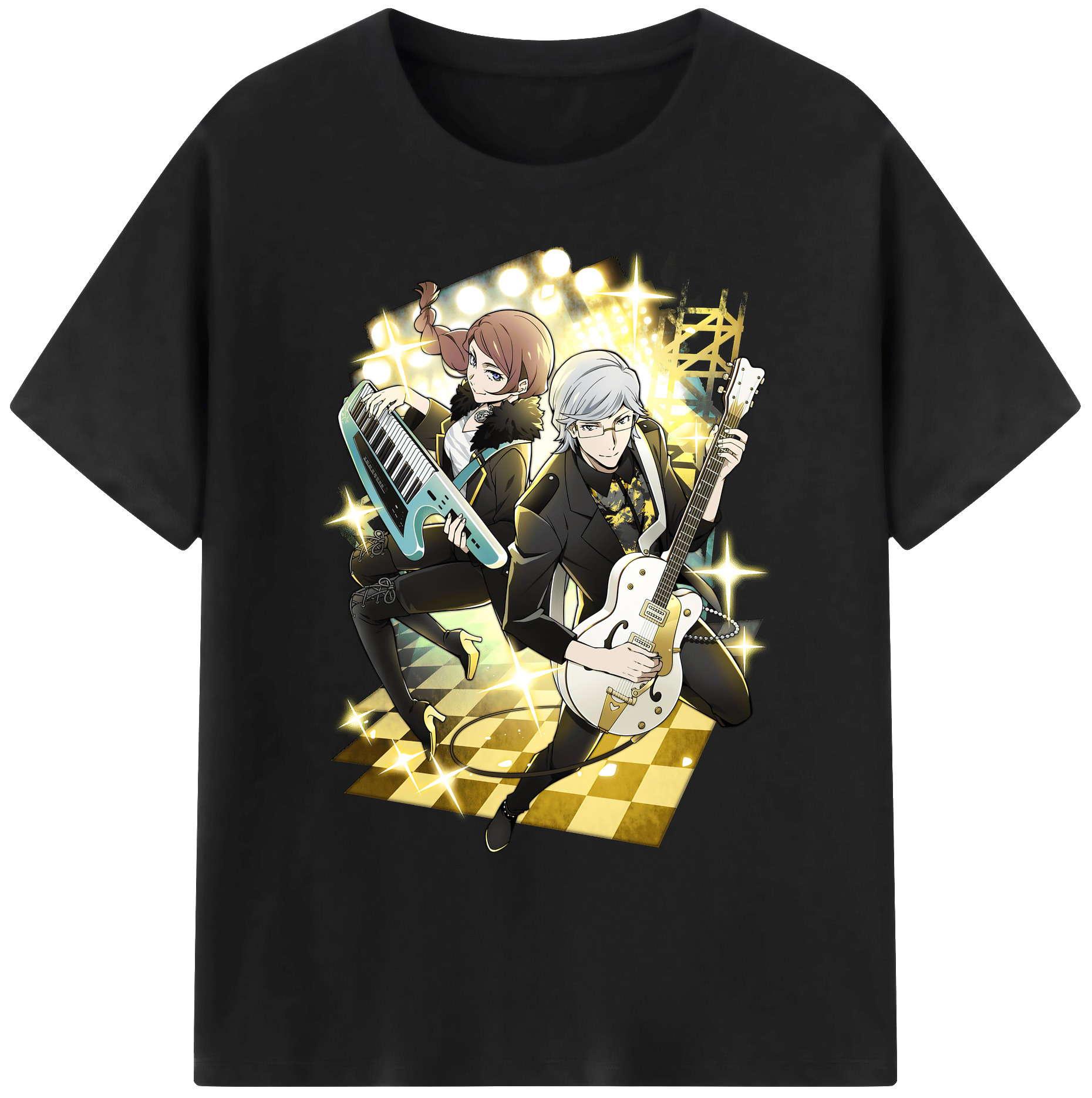 （画像用） 文豪ストレイドッグス Bungo Stray Dogs 綿100％ メンズ半袖Tシャツ｜肌触りやわらか＆通気性