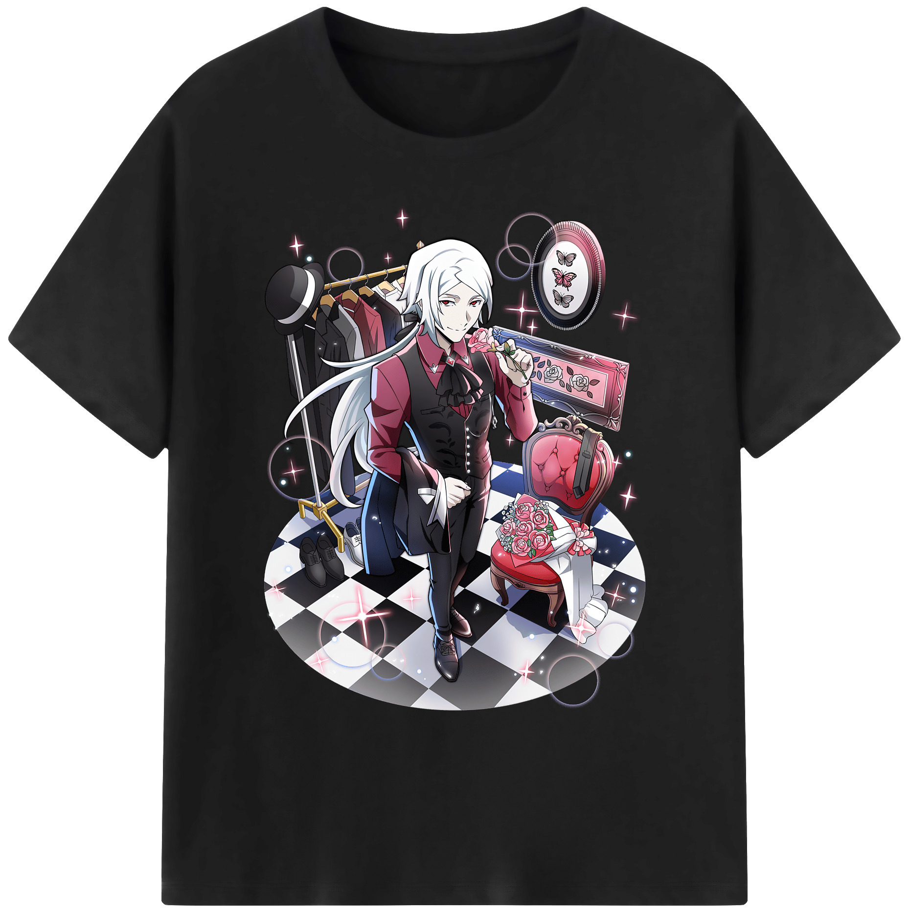 （画像用） 文豪ストレイドッグス Bungo Stray Dogs 綿100％ メンズ半袖Tシャツ｜肌触りやわらか＆通気性