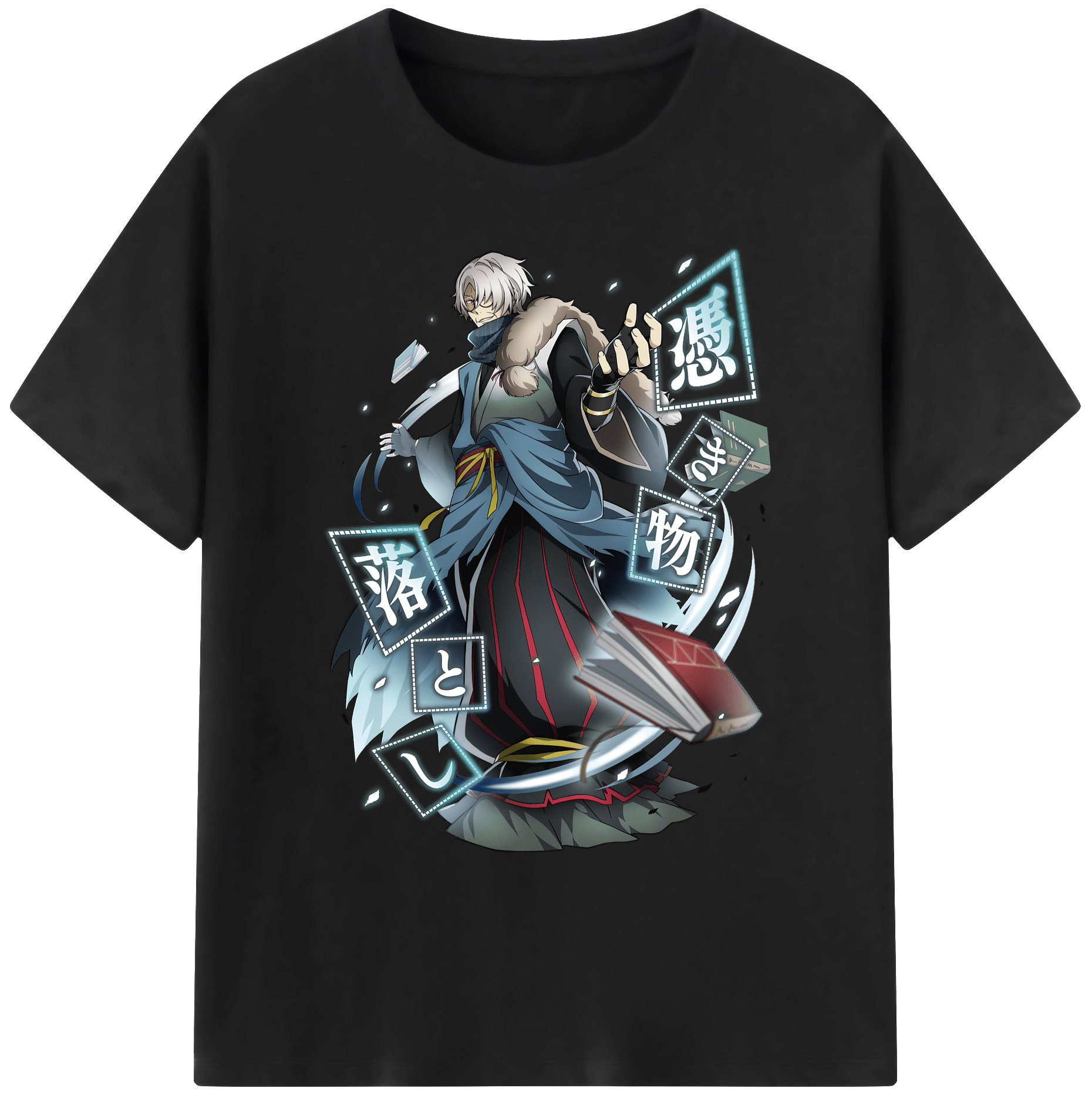 （画像用） 文豪ストレイドッグス Bungo Stray Dogs 綿100％ メンズ半袖Tシャツ｜肌触りやわらか＆通気性