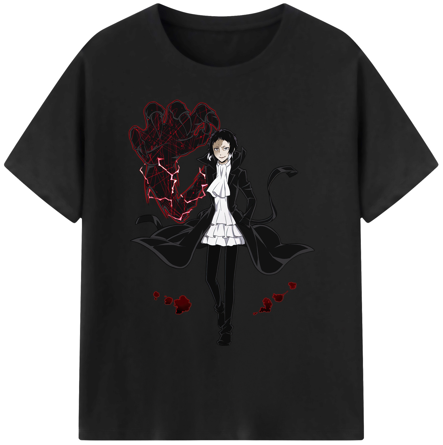 （画像用） 文豪ストレイドッグス Bungo Stray Dogs 綿100％ メンズ半袖Tシャツ｜肌触りやわらか＆通気性