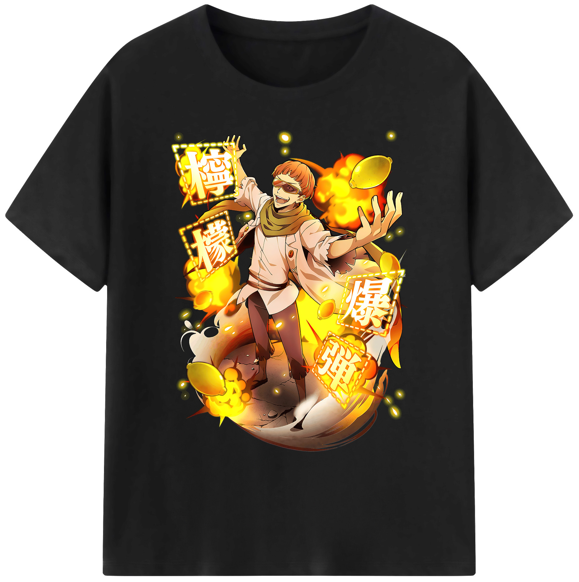 （画像用） 文豪ストレイドッグス Bungo Stray Dogs 綿100％ メンズ半袖Tシャツ｜肌触りやわらか＆通気性
