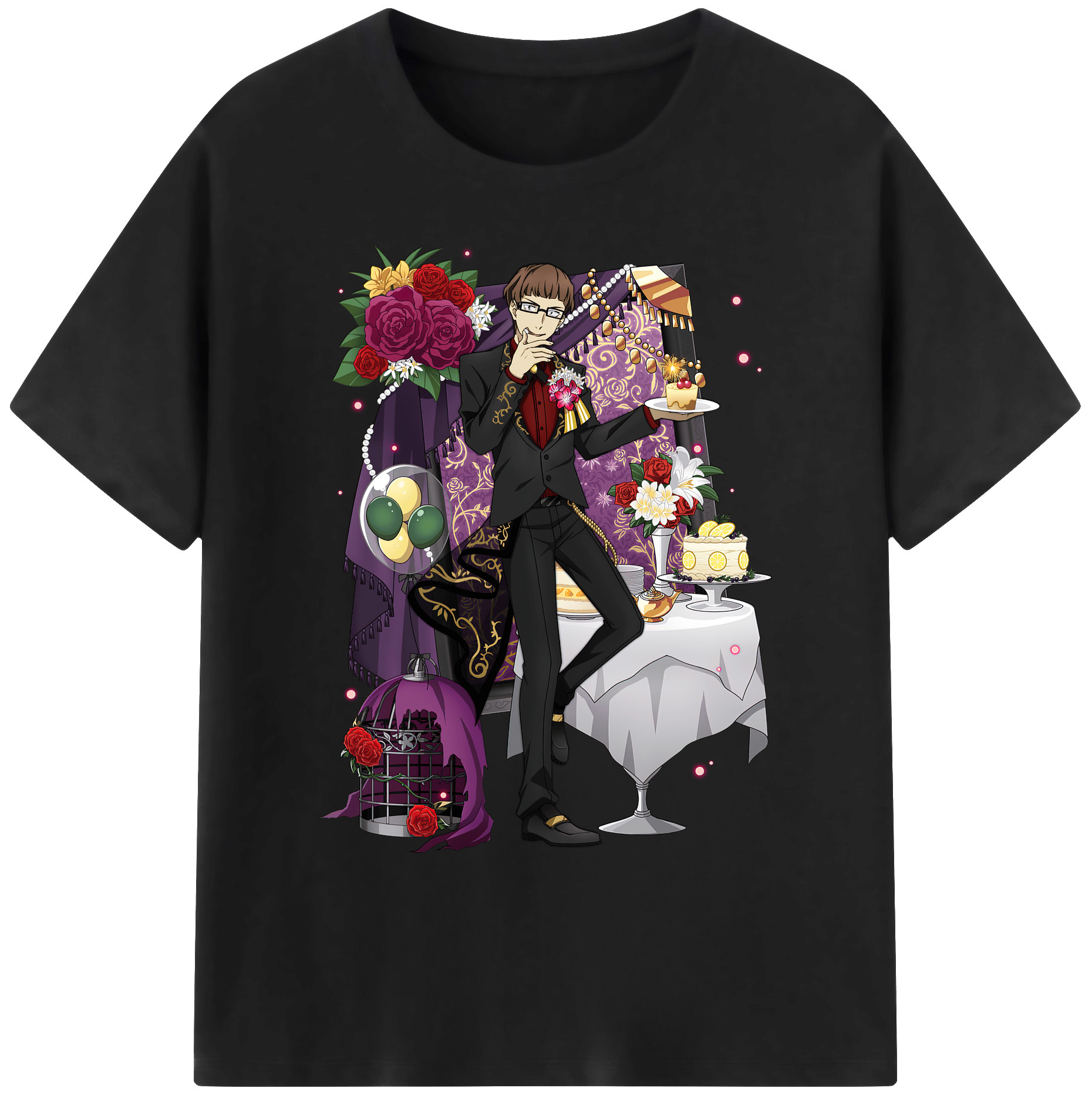 （画像用） 文豪ストレイドッグス Bungo Stray Dogs 綿100％ メンズ半袖Tシャツ｜肌触りやわらか＆通気性