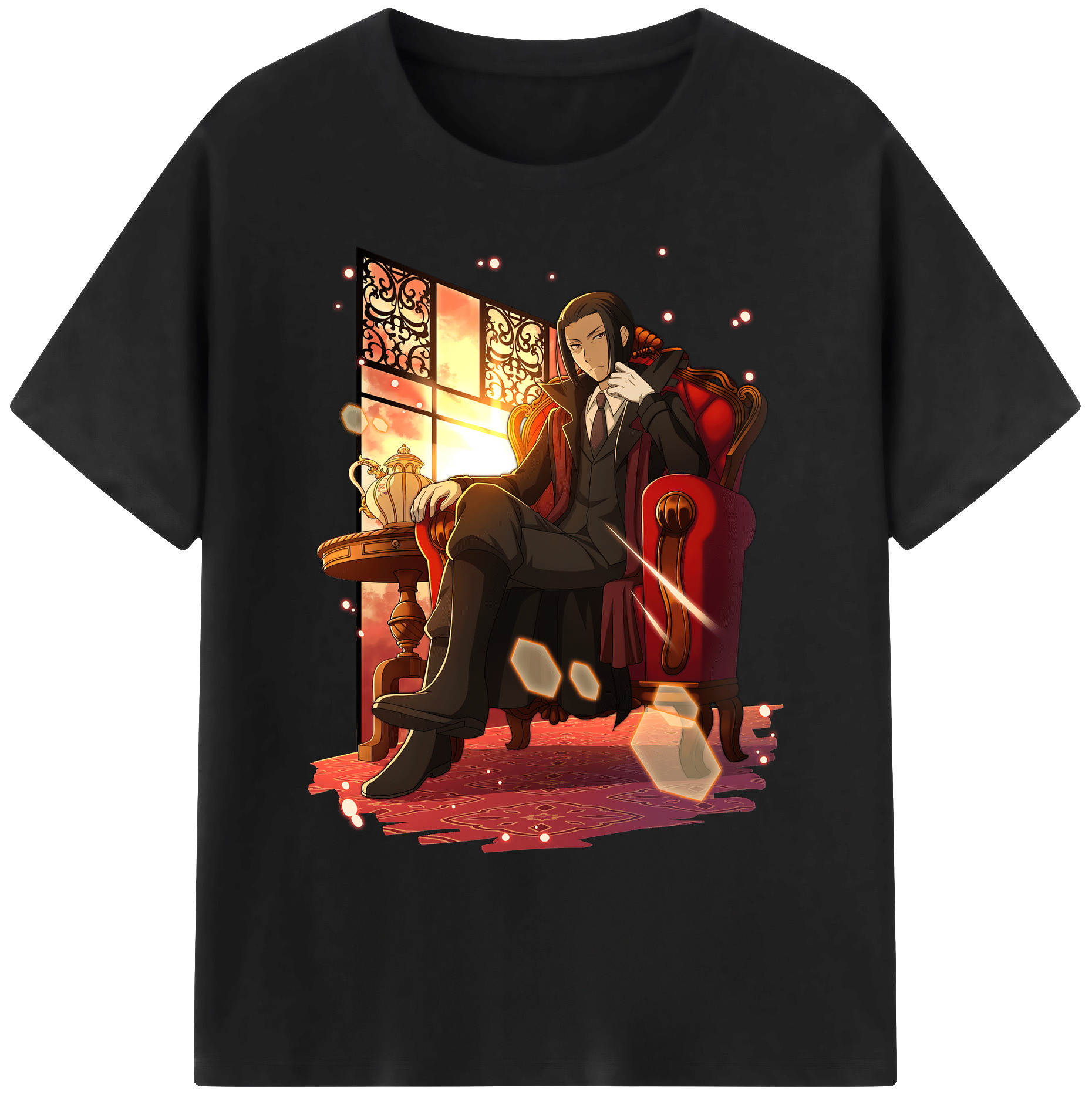 （画像用） 文豪ストレイドッグス Bungo Stray Dogs 綿100％ メンズ半袖Tシャツ｜肌触りやわらか＆通気性