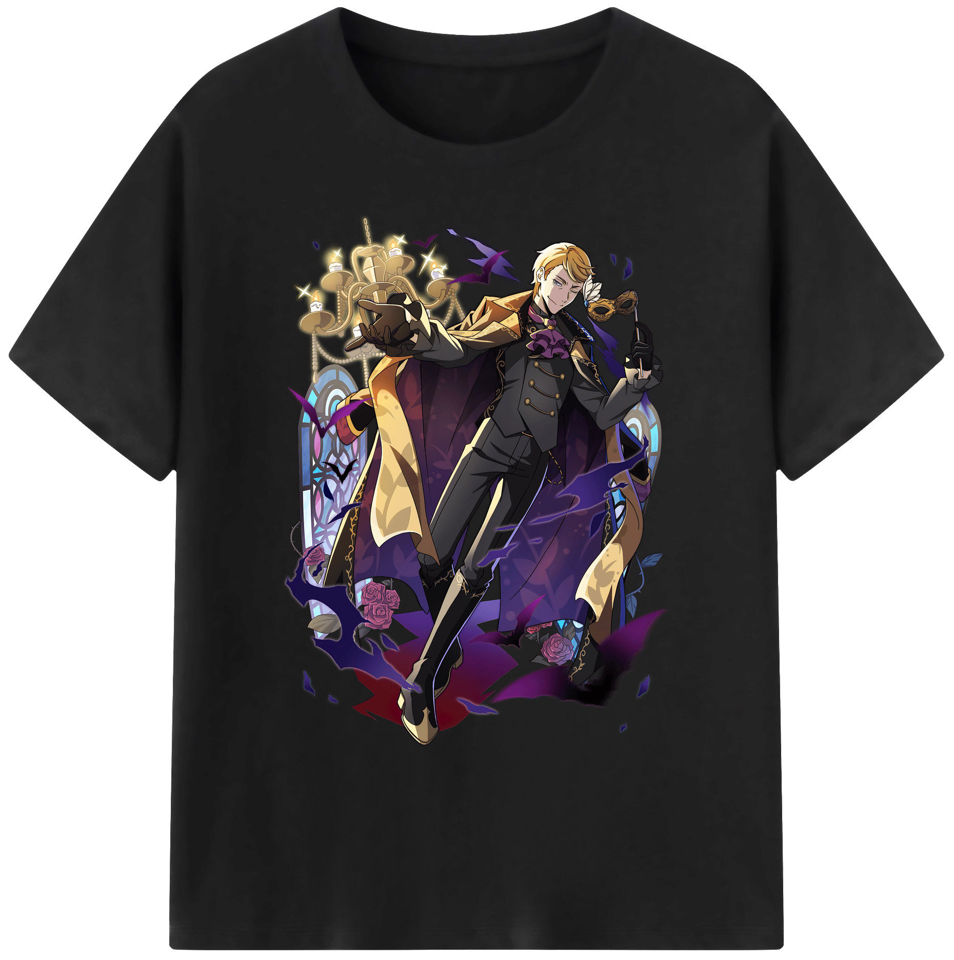 （画像用） 文豪ストレイドッグス Bungo Stray Dogs 綿100％ メンズ半袖Tシャツ｜肌触りやわらか＆通気性