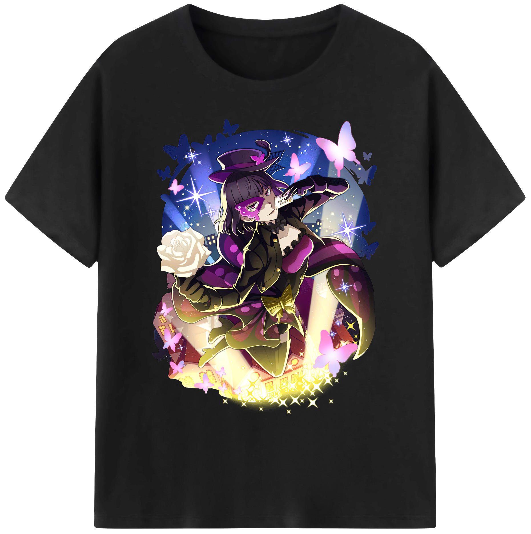 （画像用） 文豪ストレイドッグス Bungo Stray Dogs 綿100％ メンズ半袖Tシャツ｜肌触りやわらか＆通気性
