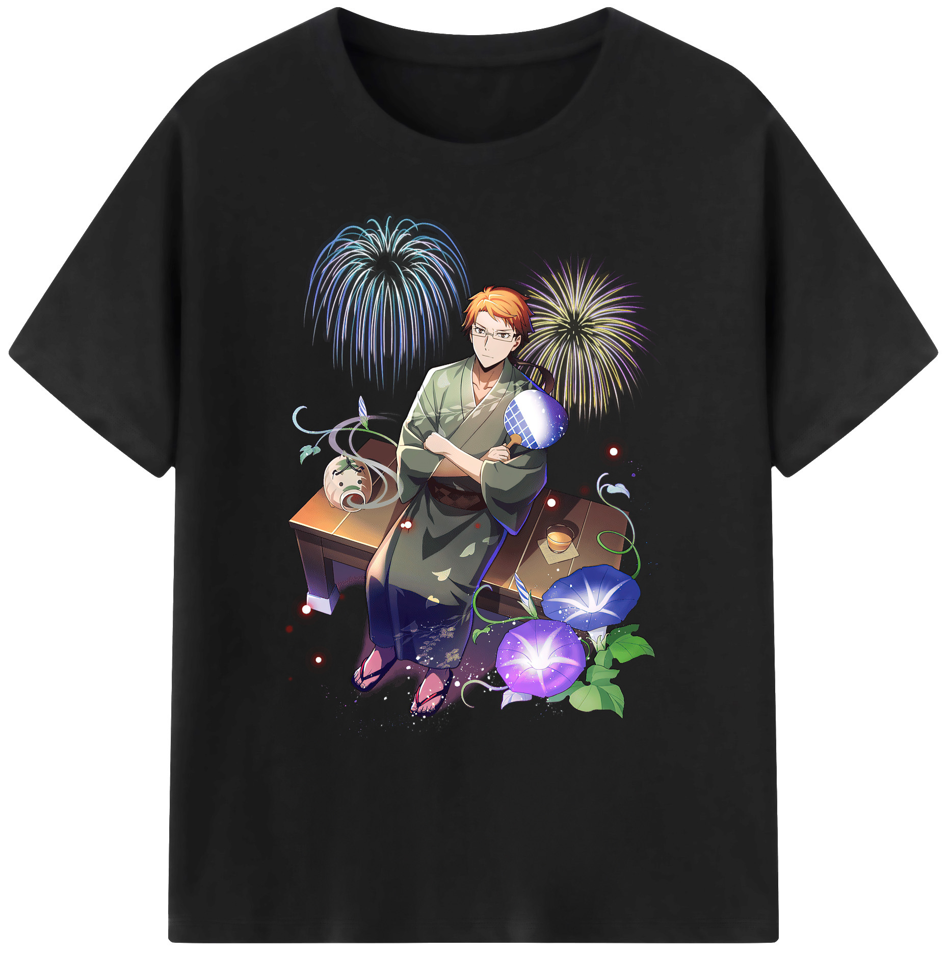 （画像用） 文豪ストレイドッグス Bungo Stray Dogs 綿100％ メンズ半袖Tシャツ｜肌触りやわらか＆通気性