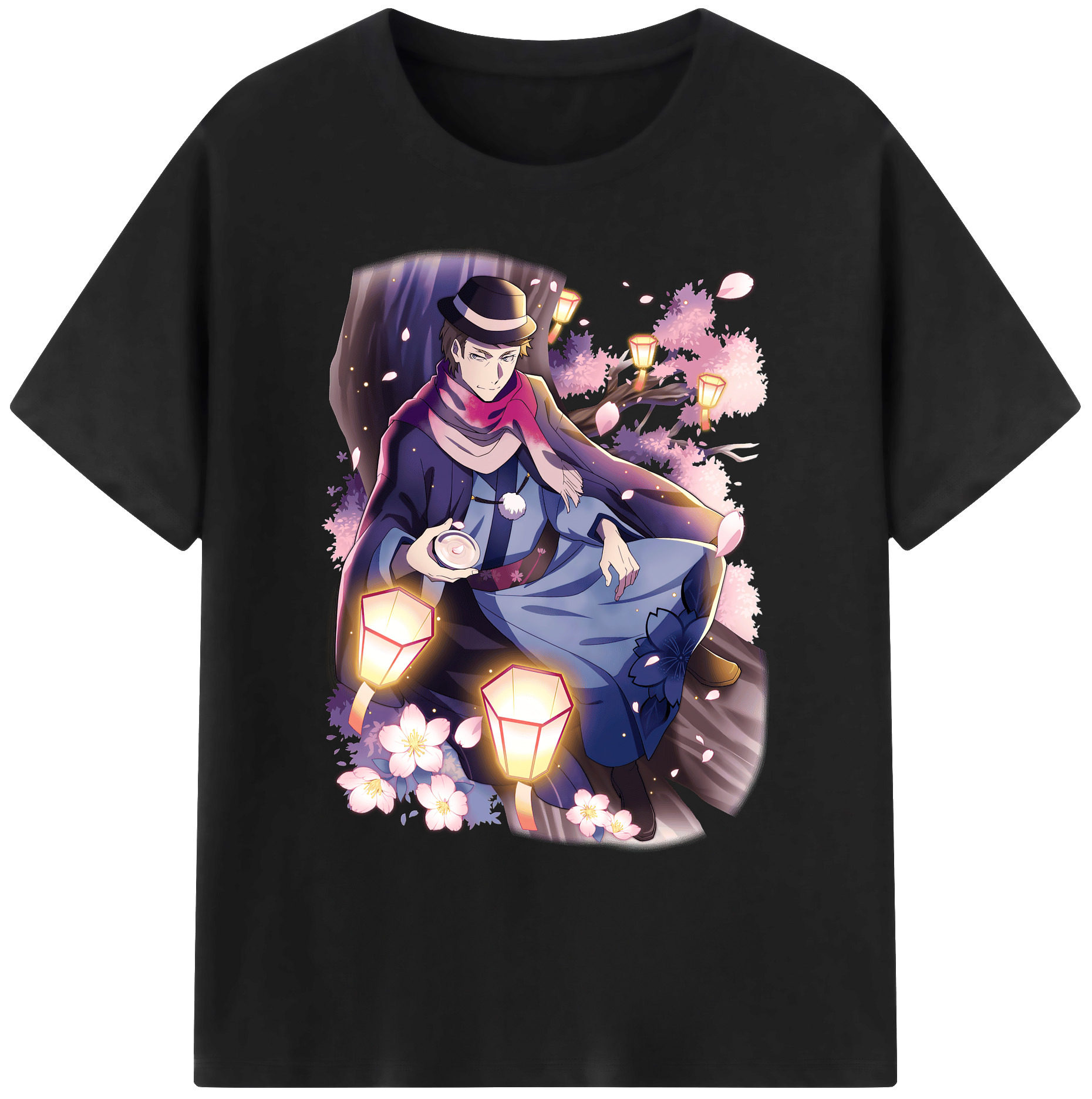 （画像用） 文豪ストレイドッグス Bungo Stray Dogs 綿100％ メンズ半袖Tシャツ｜肌触りやわらか＆通気性