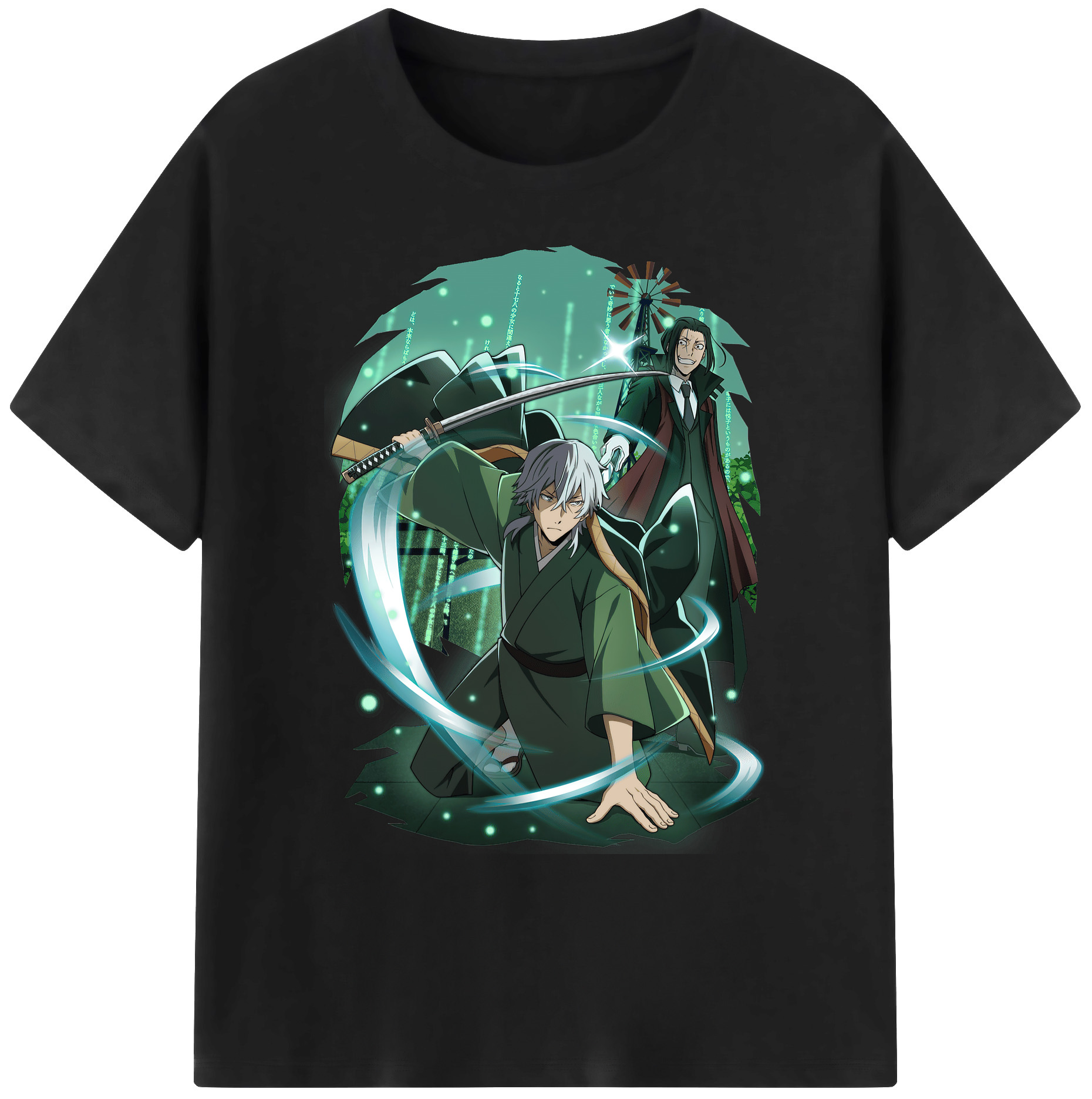 （画像用） 文豪ストレイドッグス Bungo Stray Dogs 綿100％ メンズ半袖Tシャツ｜肌触りやわらか＆通気性
